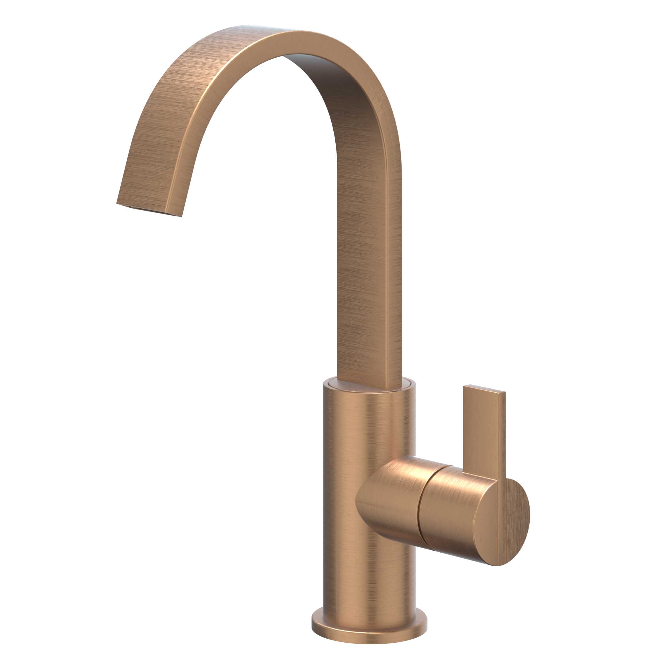 IVY Pact Wastafelmengkraan opbouw met draaibare cascade uitloop 6101255 gebr. mat koper PVD