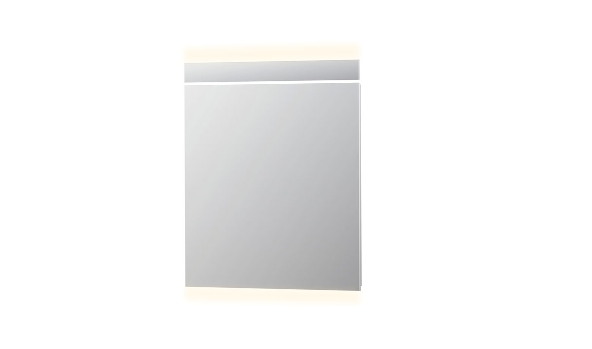 INK SP6 spiegel met horiz. geint. LED verl. en ind. boven en onder verl. en sensorschak. 8408410 Alu H800xB700xD40