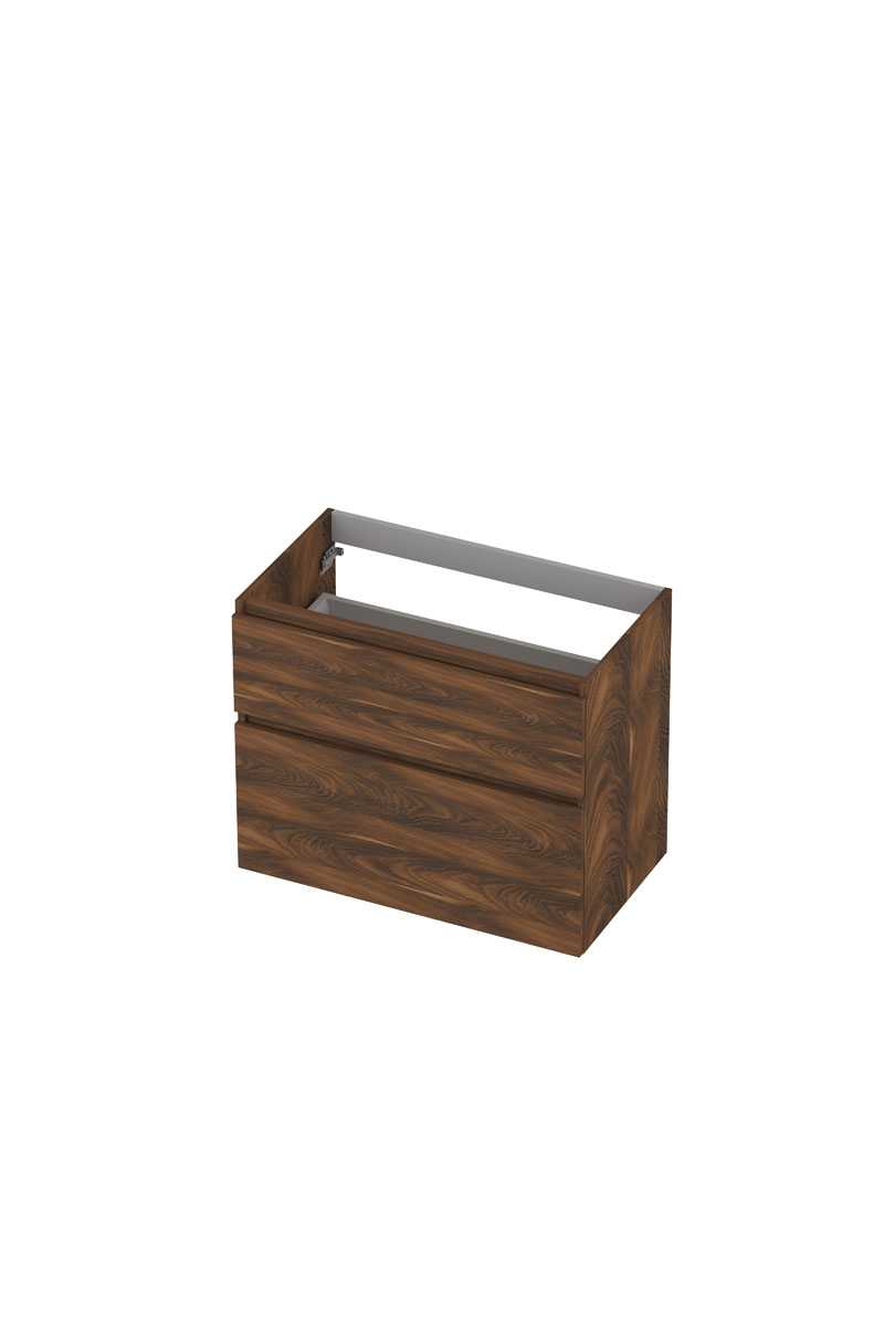 INK onderk. 2 la GL hout decor m. houten keerlijst a-symm. B800xD450xH650 Noten / 1257927