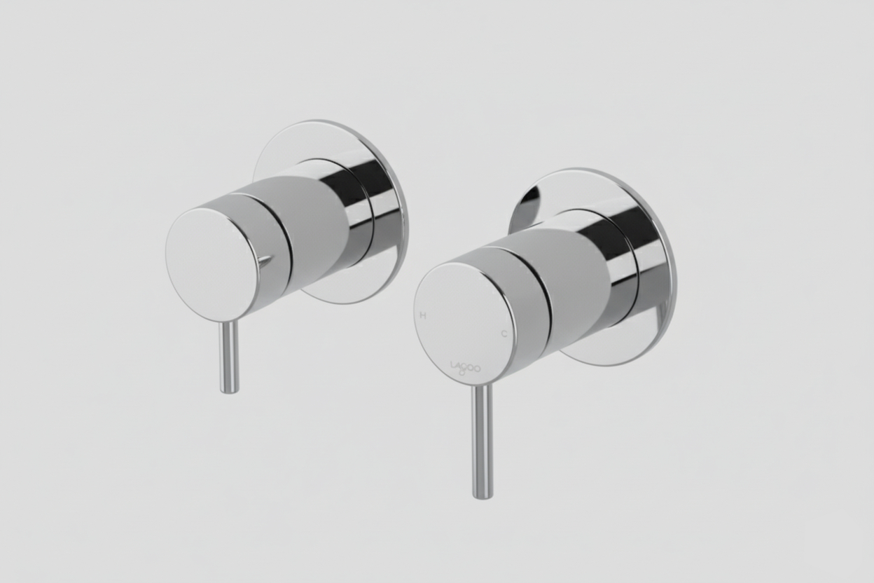 Lagoo Garda inbouw douche-/badmengkraan afb.deel met 2-weg omstel G2230CH Chrome
