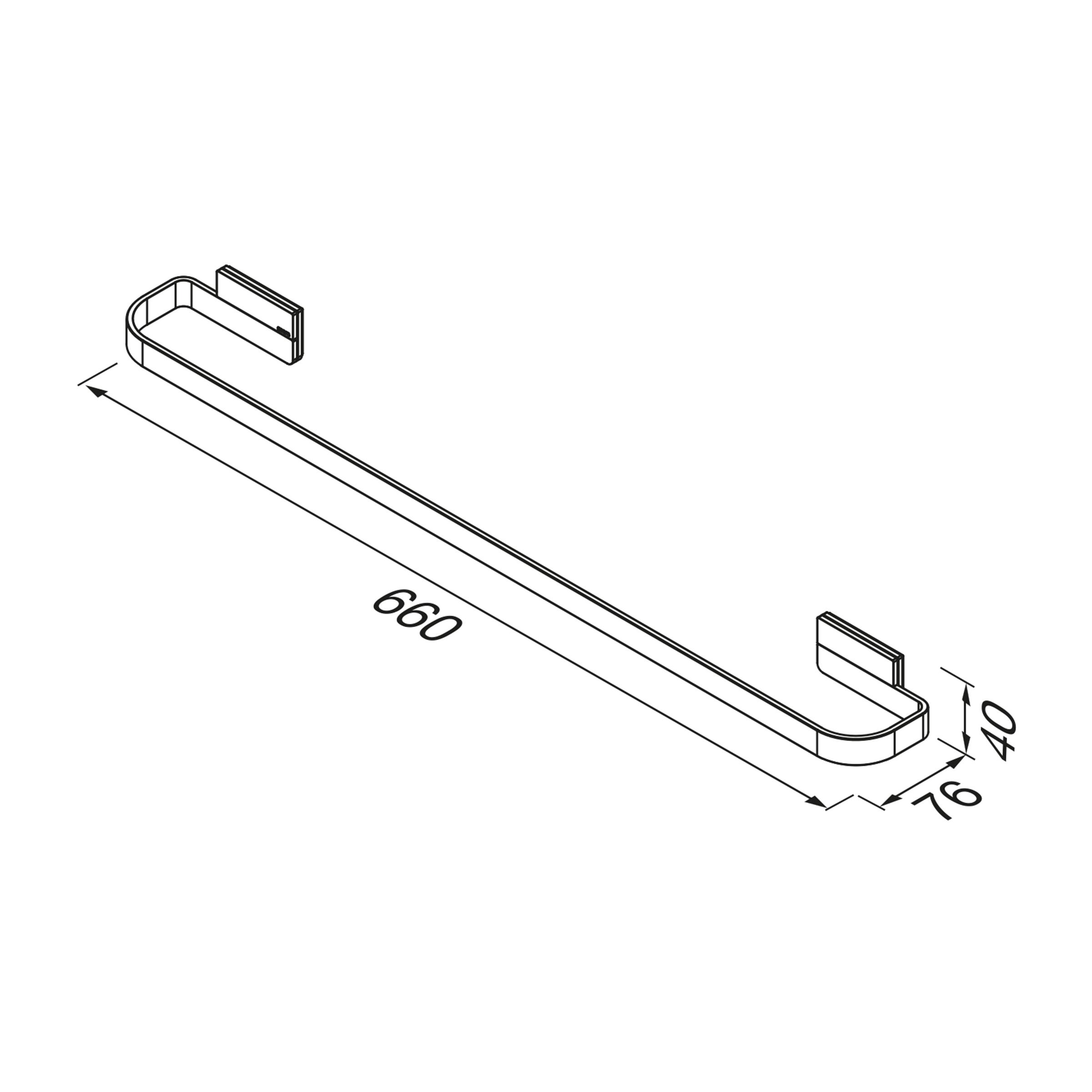 Geesa Craft handdoekrek 60 cm 911507-02-60