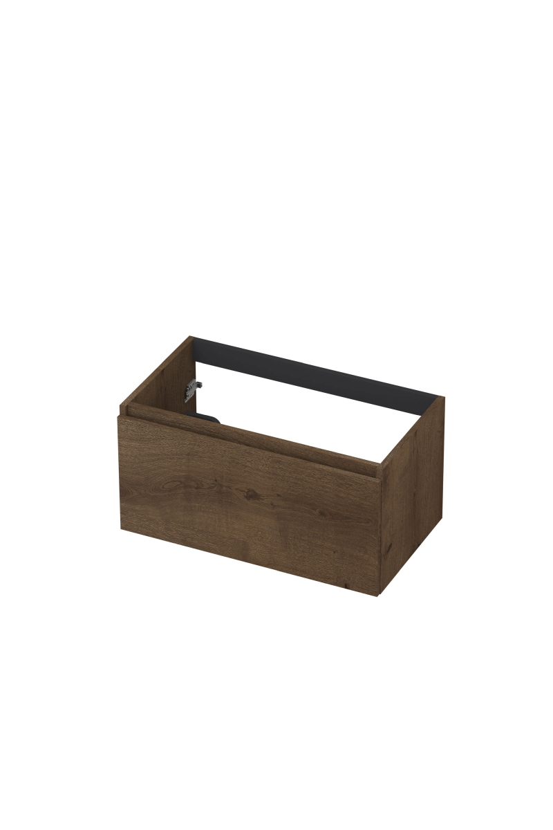 INK Fineer onderkast 1L gr.loos houten keerlijst fineer 1221223 Chocolate H400xB800xD450
