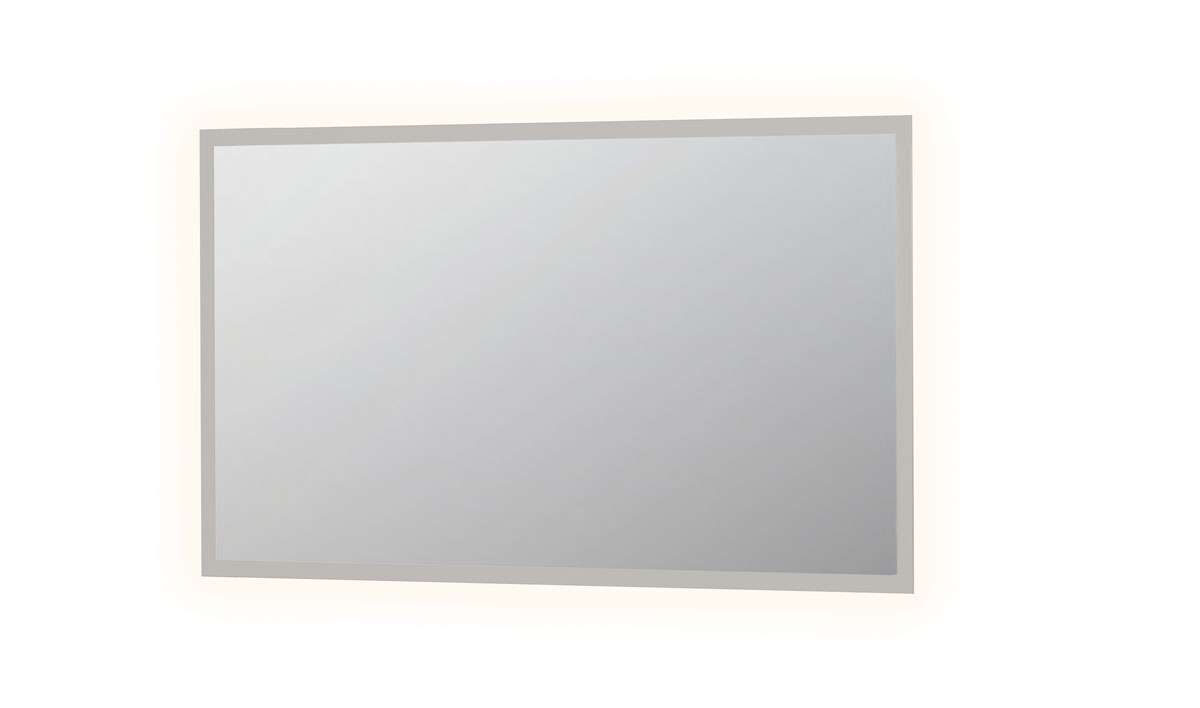 INK SP7 spiegel op alu kader met gematteerd LED verl. rondom en sensor schak. 8407860 Alu H800xB1400xD30
