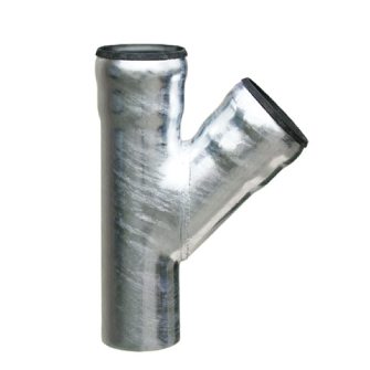 Stalen t-stuk 80mm 45gr.