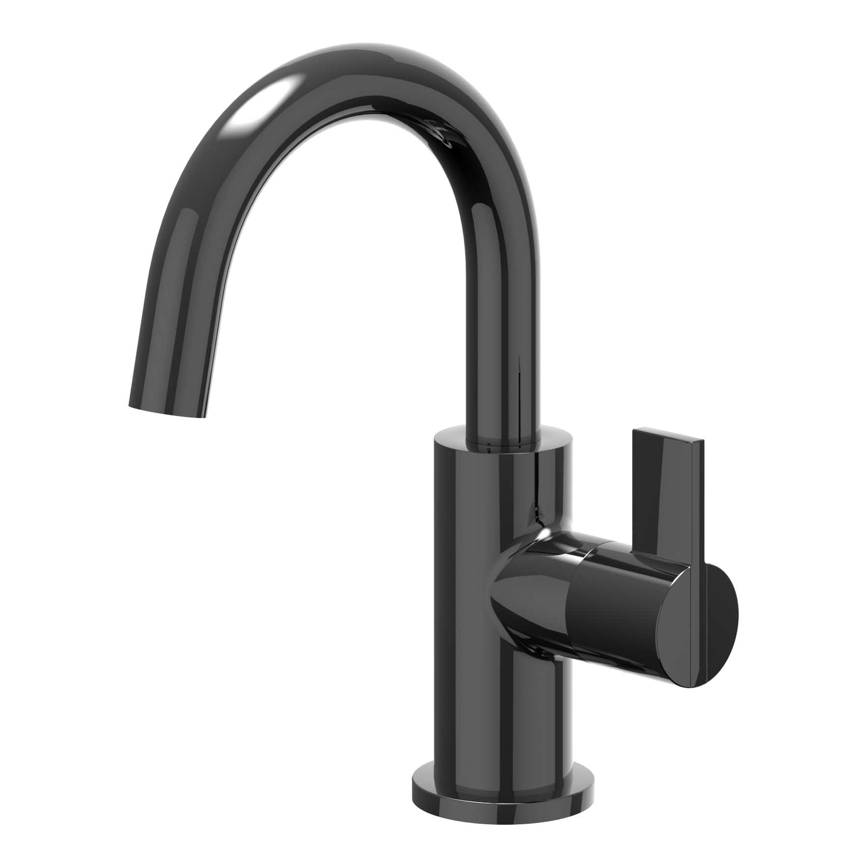 IVY Pact Fonteinkraan staand model met draaibare uitloop 6402157 Zwart chroom PVD