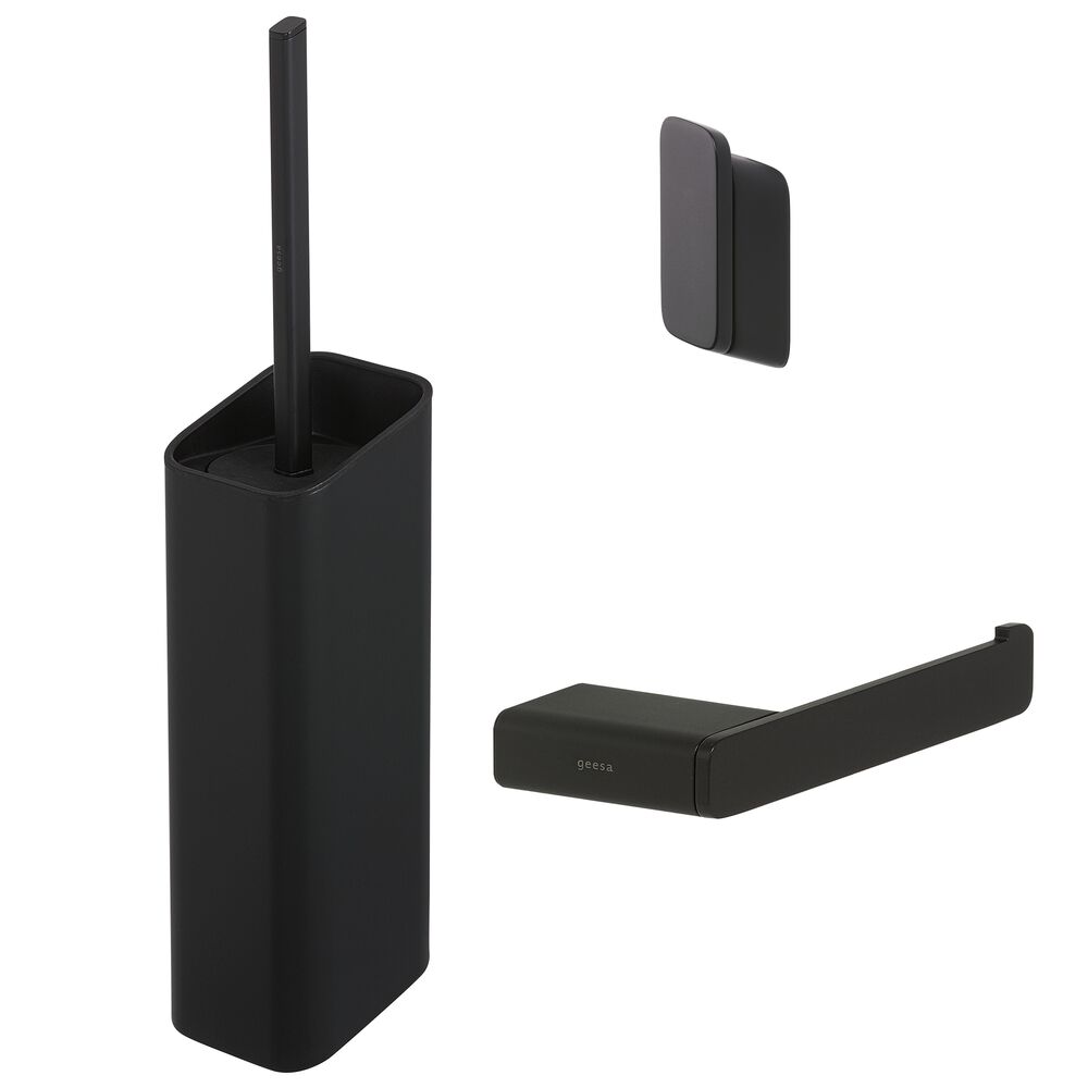 Geesa Shift toiletaccessoireset zwart 919900-06-115