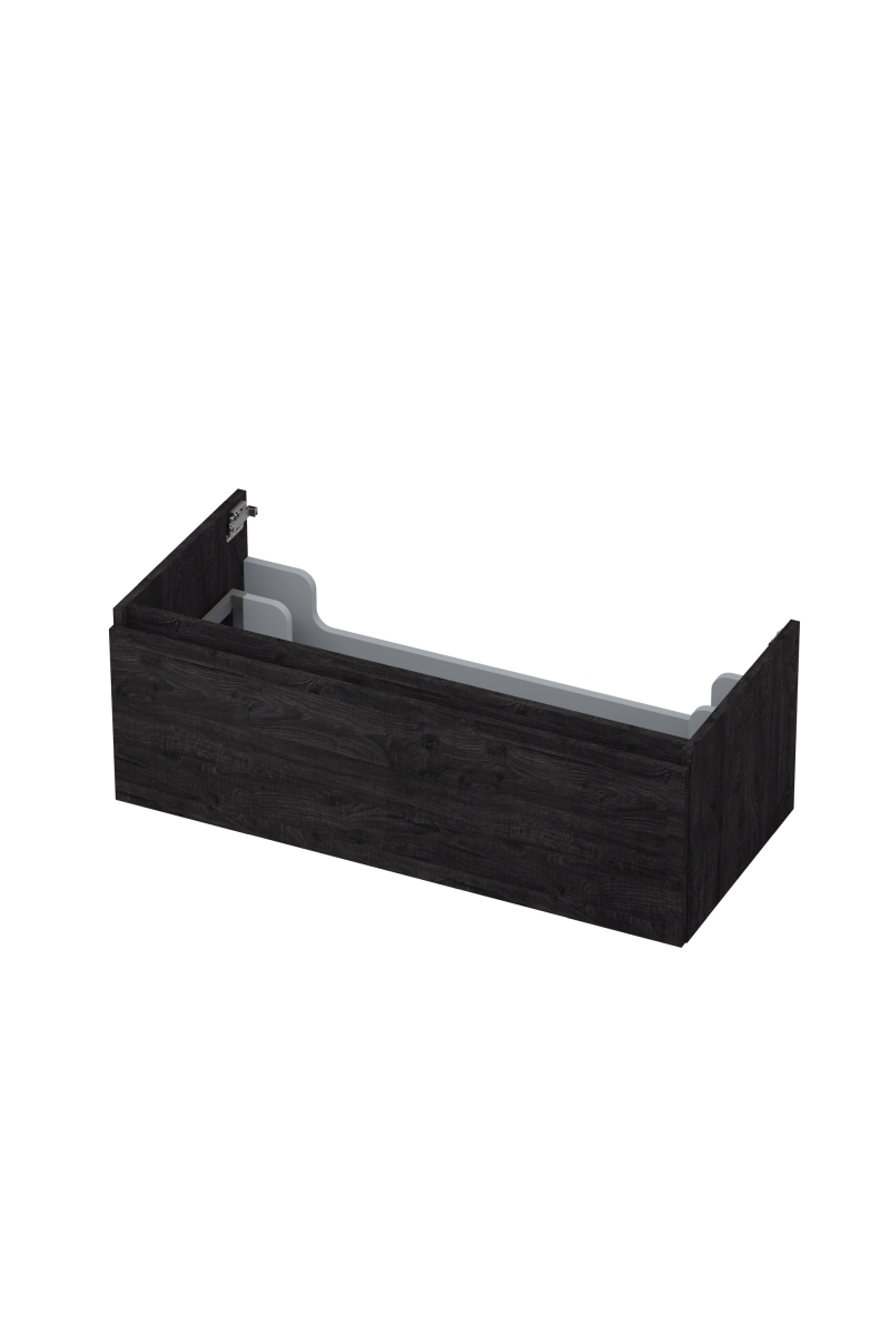 INK onderk. 1 lade greepl. met houten keerlijst 1257548 Houtskool eiken H350xB1000xD450