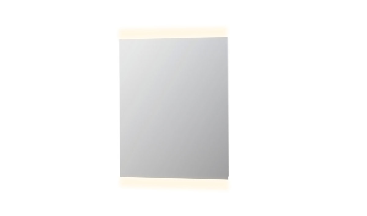 INK SP4 spiegel op alu kader met LED verl. onder/boven en sensor schak. 8407910 Alu H800xB700xD40