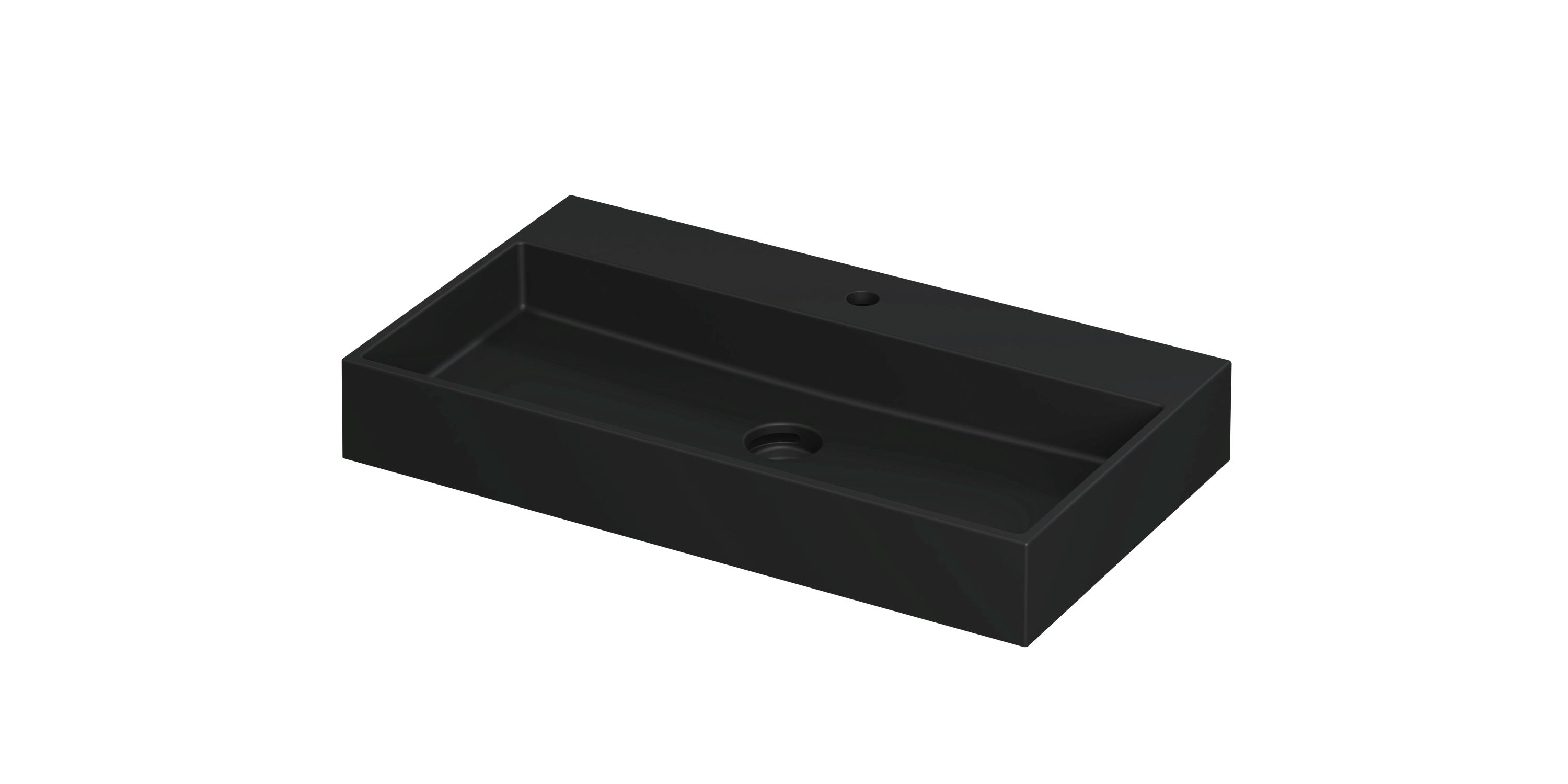 INK United wast. porselein m. 1 krgt. incl. click plug en verb. overl. 0206174 Mat zwart