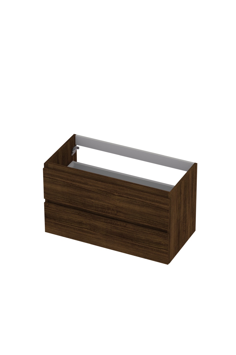 INK onderk. 2 laden greepl. met houten keerlijst 1257140 Koper eiken H520xB900xD450
