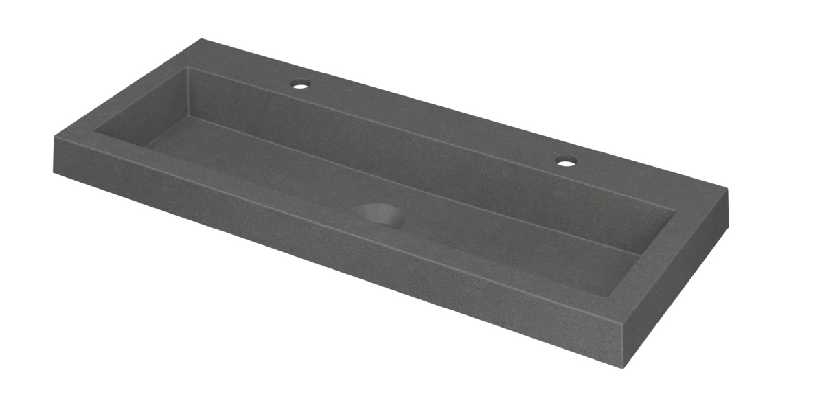 INK Dock wast. Quartz met 2 krgt. 3415122 Quartz grijs H60xB1000xD400