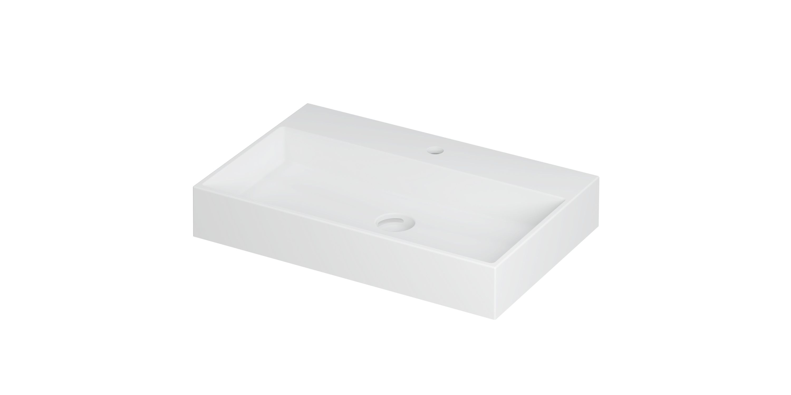 INK United wast. porselein m. 1 krgt. incl. click plug en verb. overl. 0206032 Mat wit