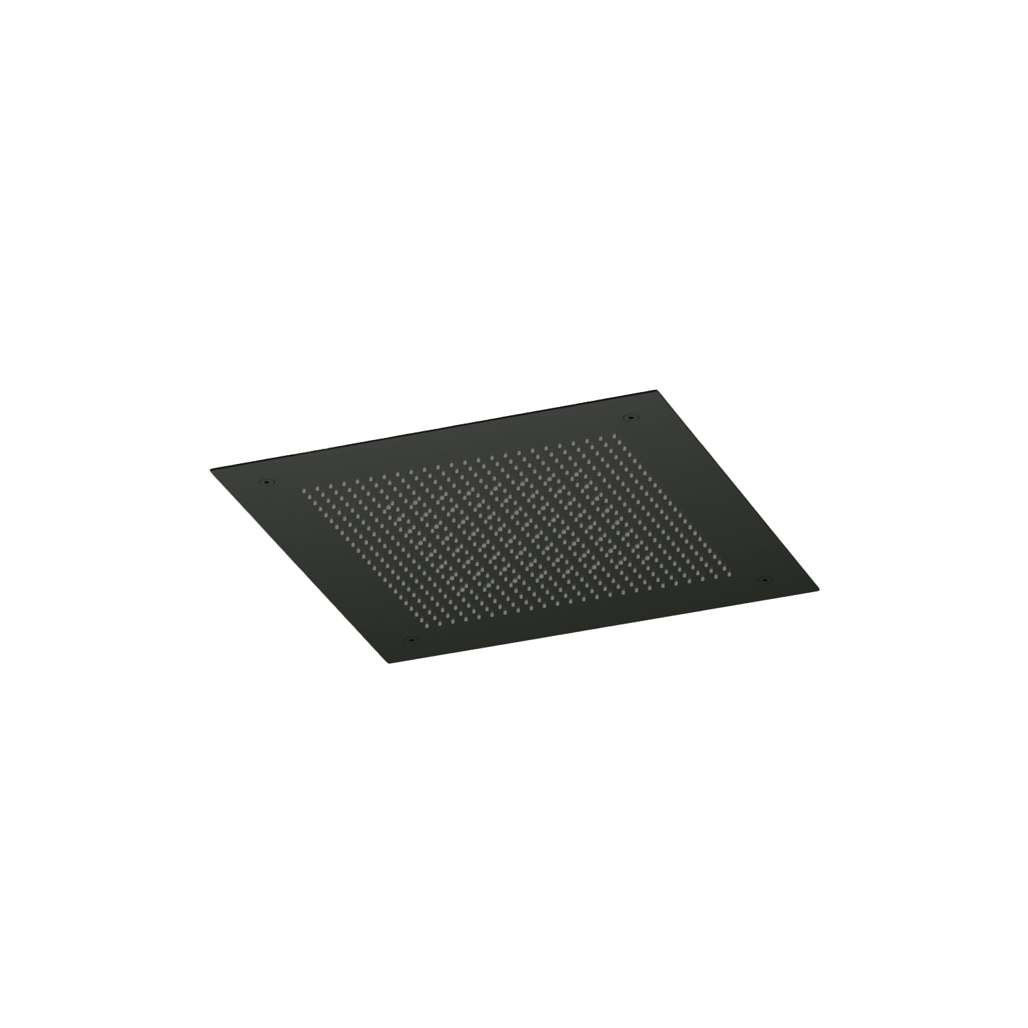 Hotbath Ace inbouw hoofdd. velvet en rnshower 38x38 cm AC148MBP Mat Zwart PVD