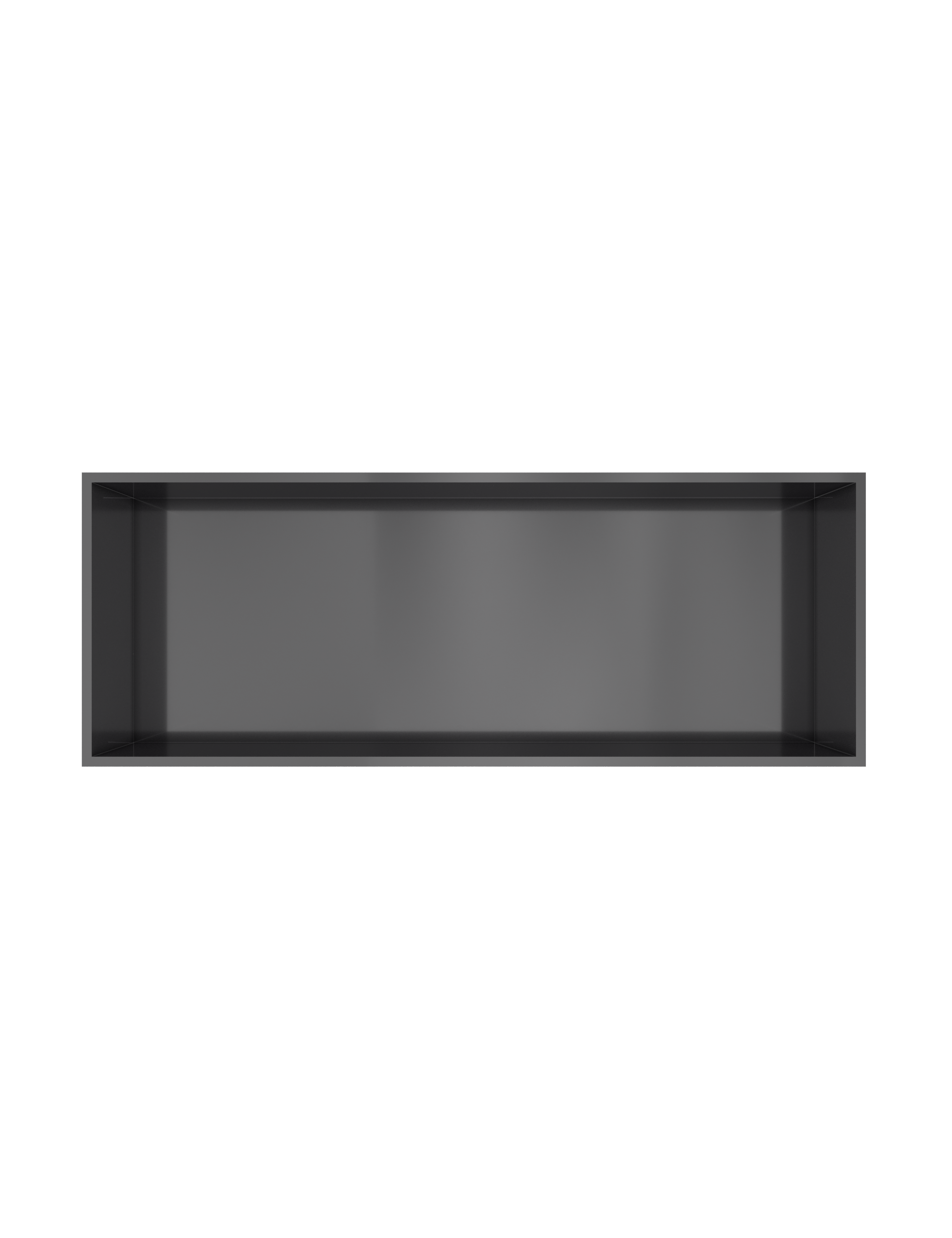 Hotbath More inbouwbox of inbouwnis 30x80x10cm BOX080MBP Geborsteld zwart PVD