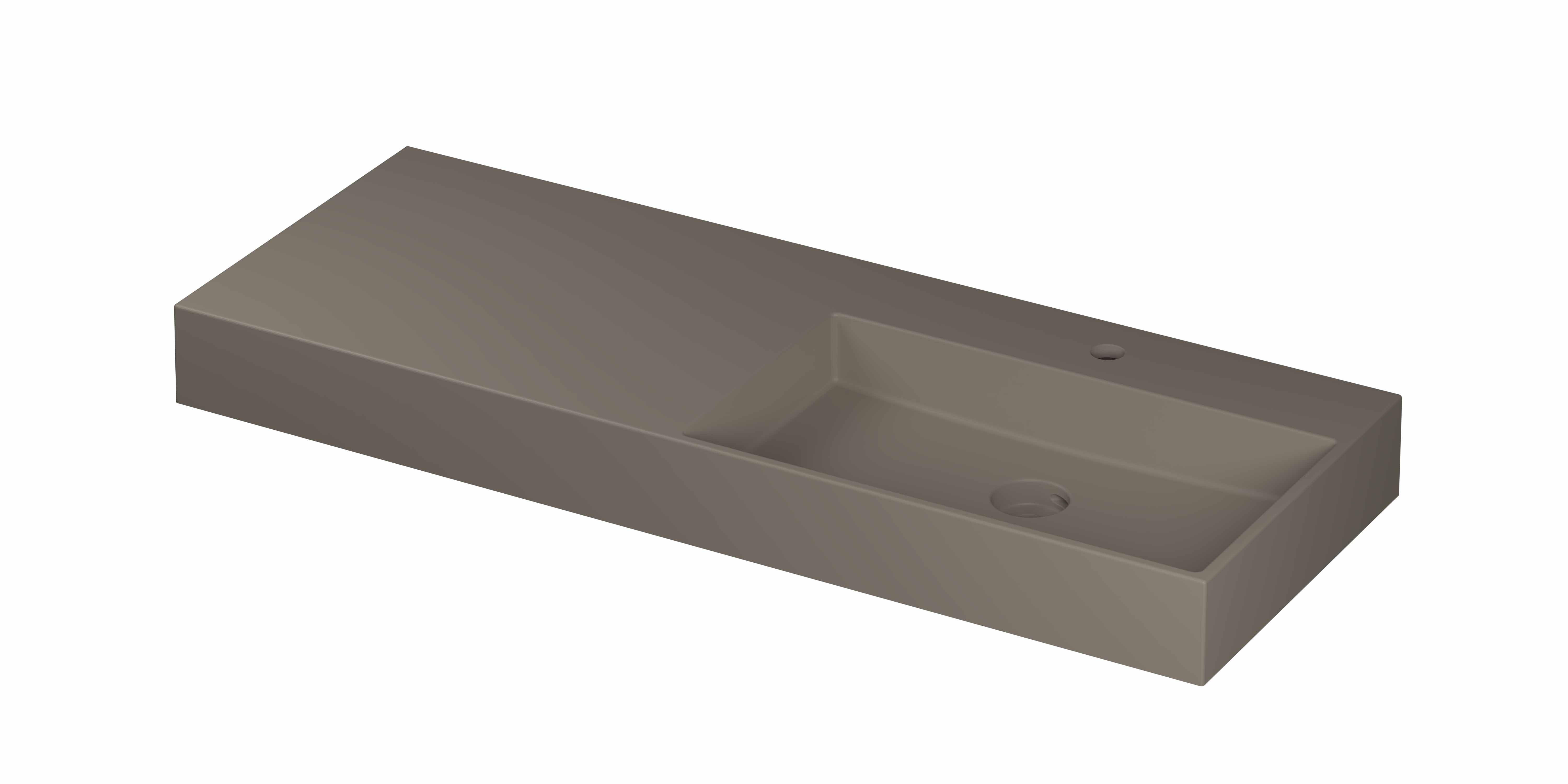 INK United wast. porselein rechts met 1 krgt. incl. keram. click plug en verb. overl. syst. 0206473 Mat basento 1200x450x110