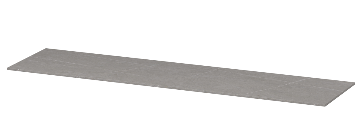 INK Afdekplaat van keramische slab zonder uitsparing H10xB1800xD450 Armani grey mat / 210261