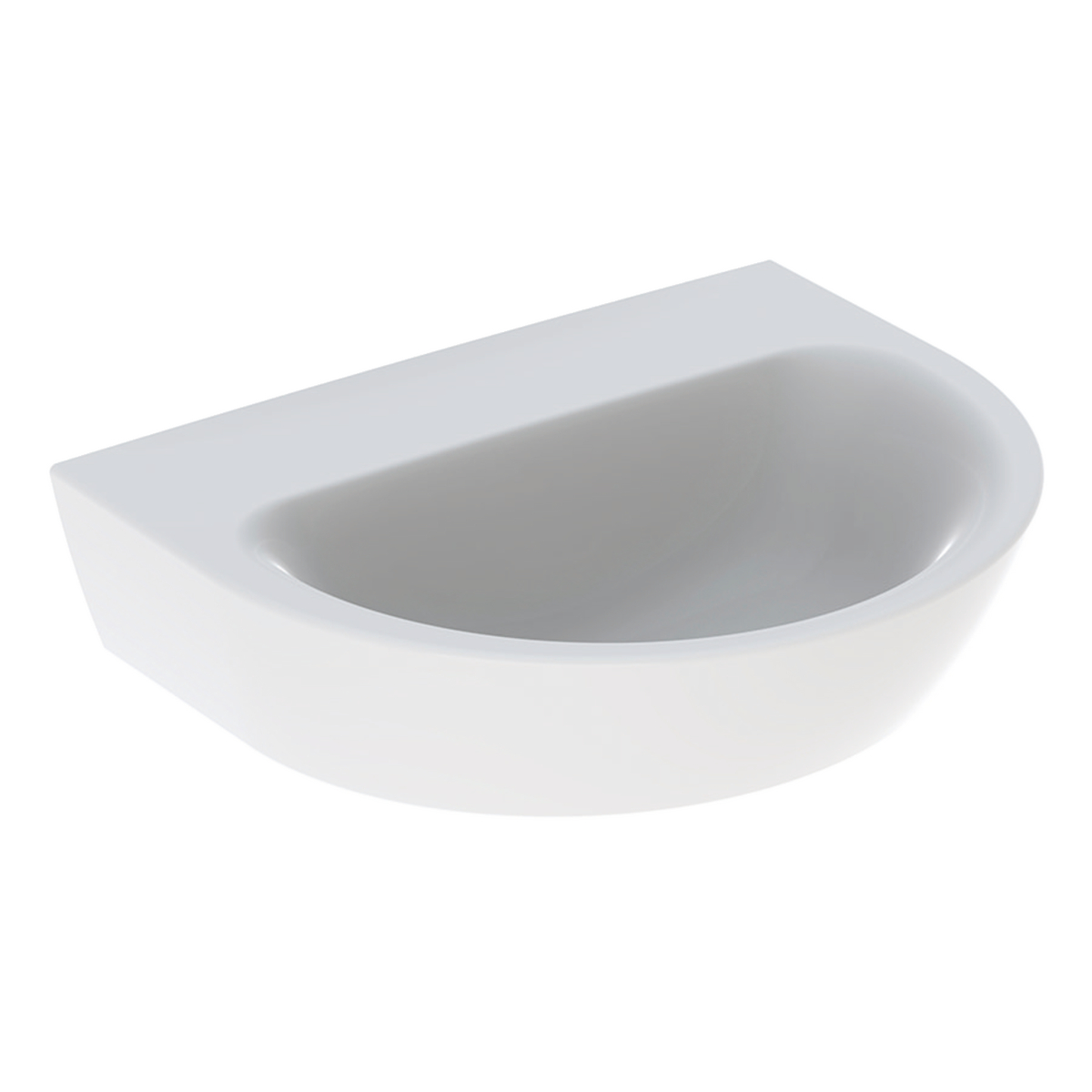 Geberit Renova wastafel 55x45cm z.krgt. z.overl. 500.598.01.1 Wit