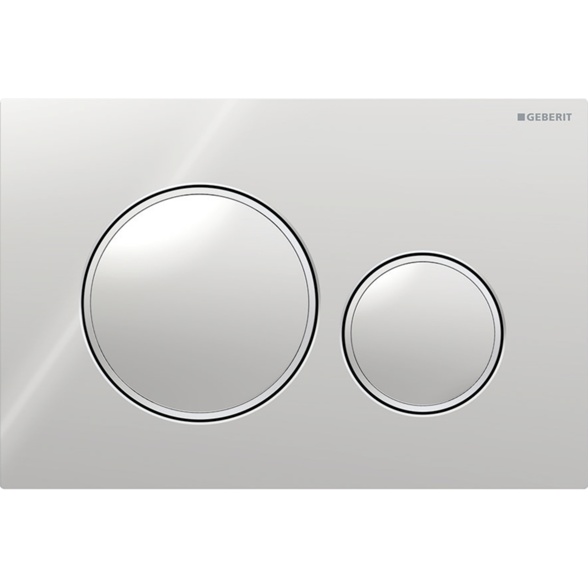 Geberit Sigma20 bedieningsplaat 2- toets round chroom - matchroom - chroom 115.882.KH.1