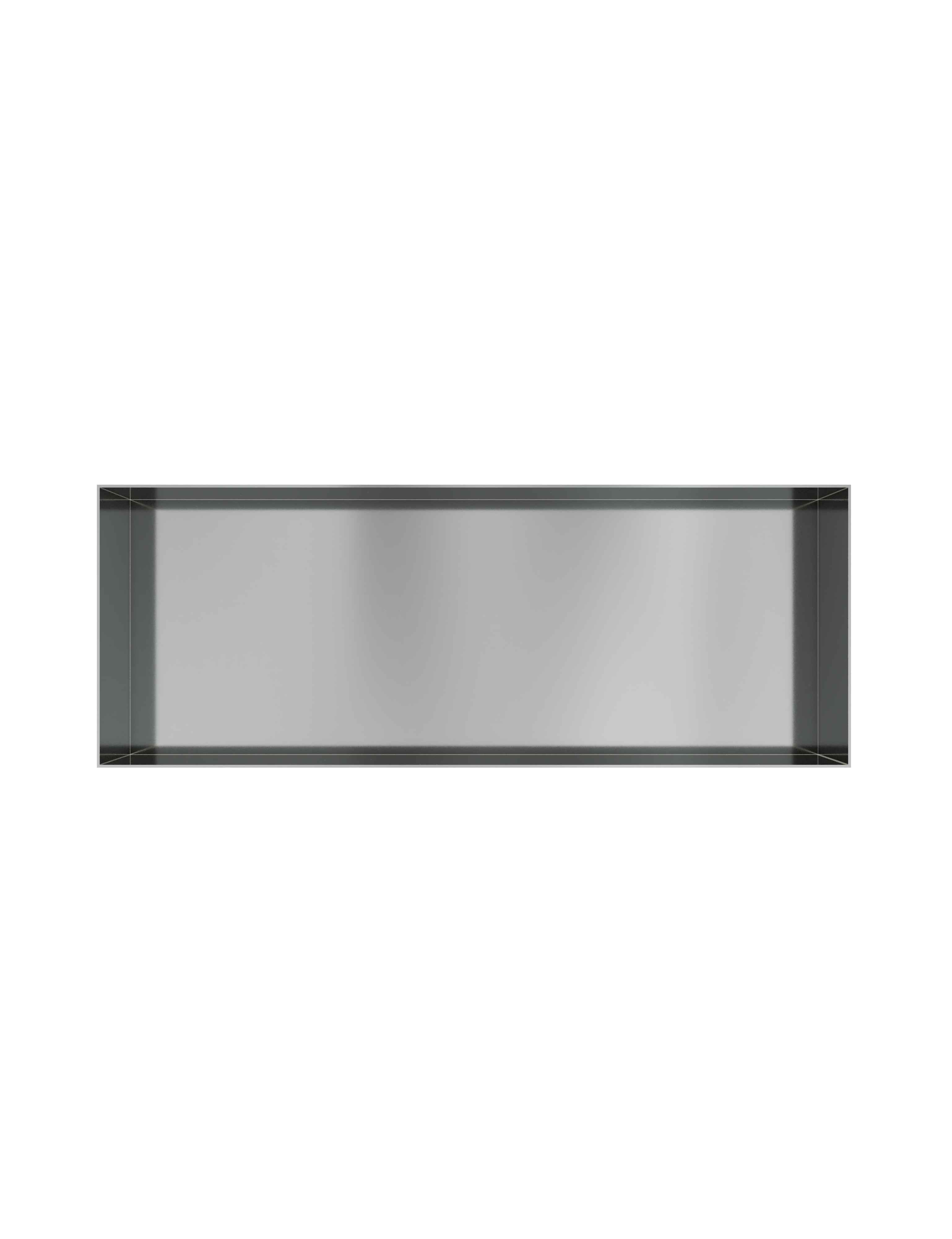 Hotbath More inbouwbox of inbouwnis 30x80x10cm frameless BOX080FIX RVS 316