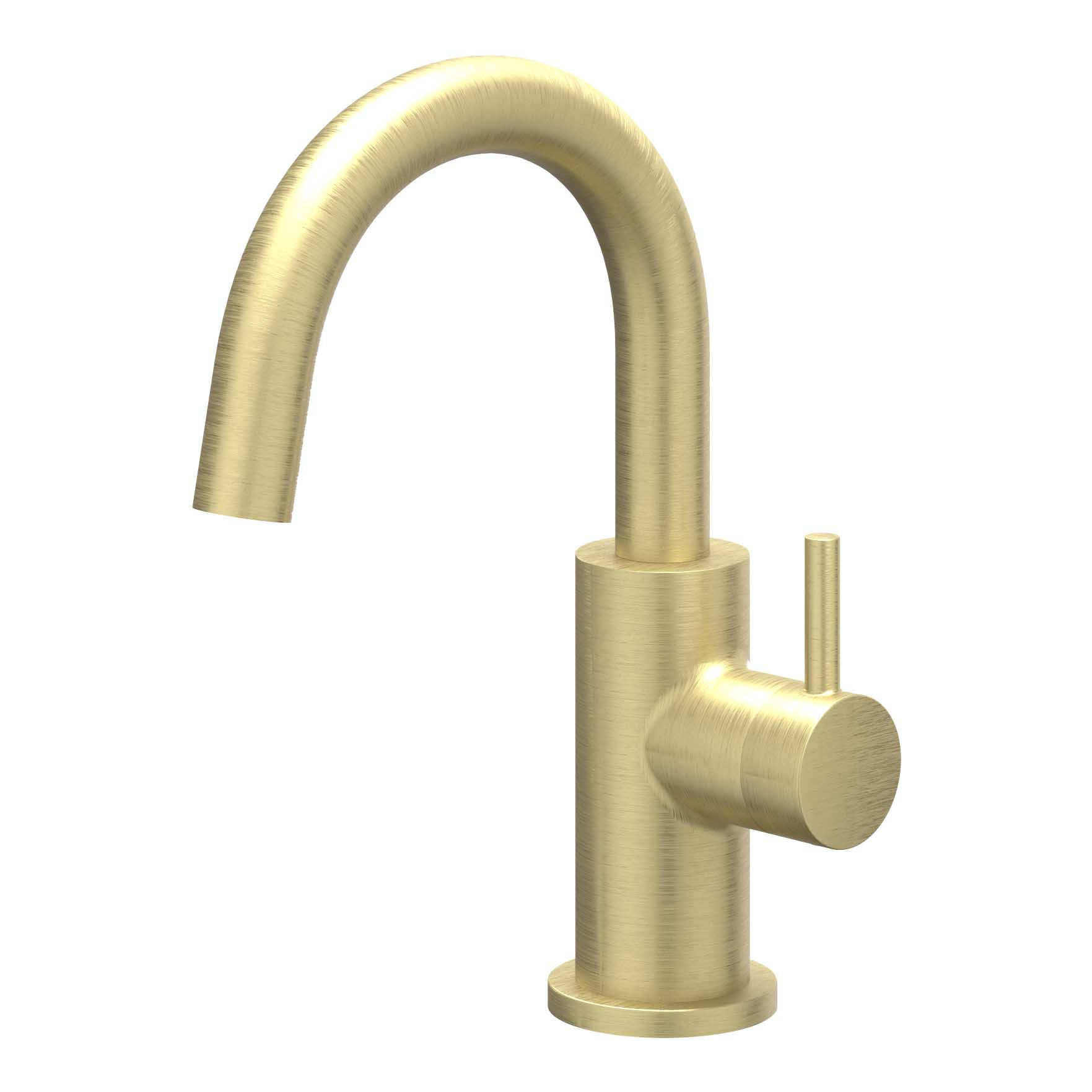 IVY Bond Fonteinkraan staand model met draaibare uitloop 6401154 gebr. mat goud PVD
