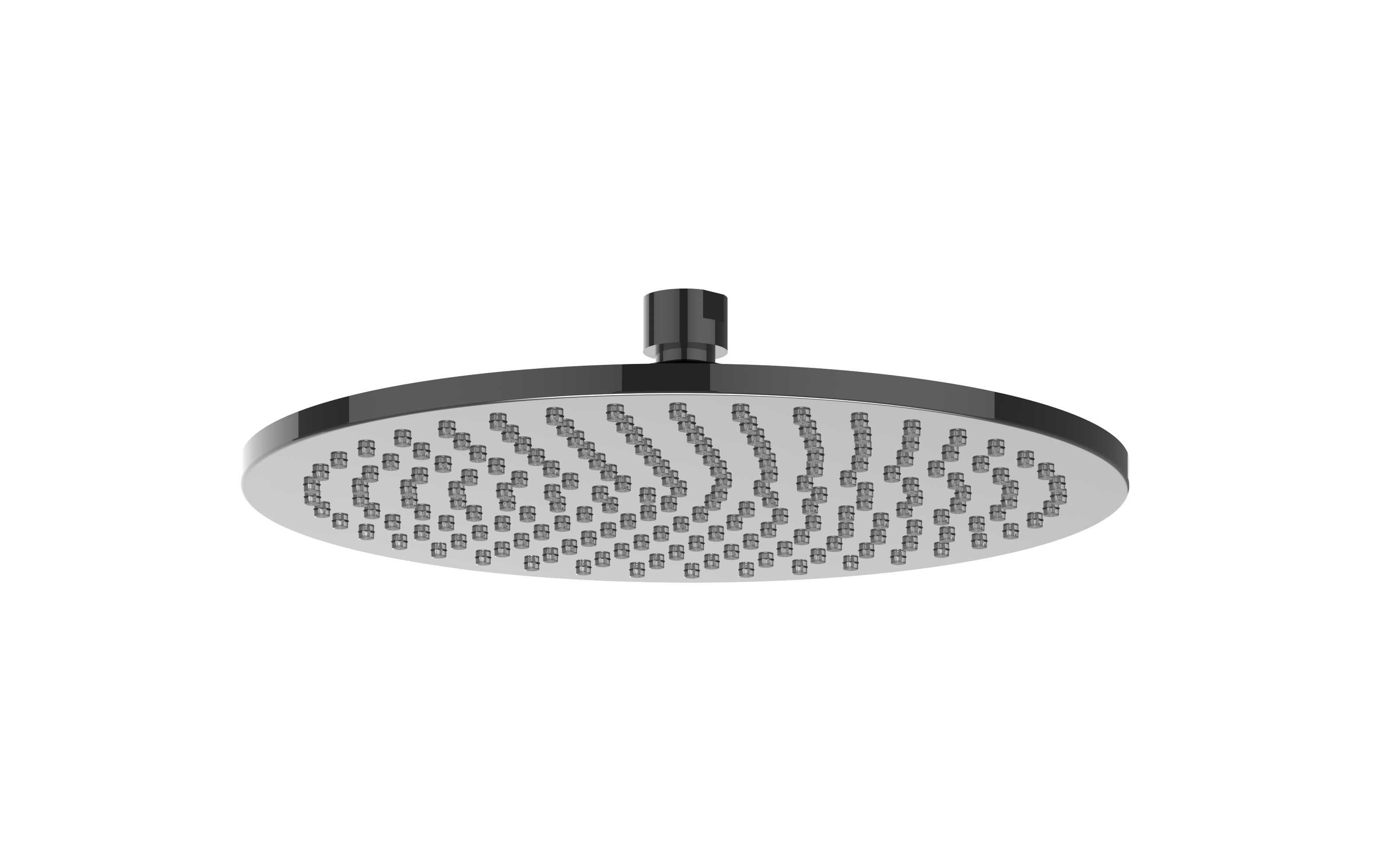 IVY Toebehoren Hoofddouche medium 25cm met antikalk nozzels 6900707 Zwart chroom PVD