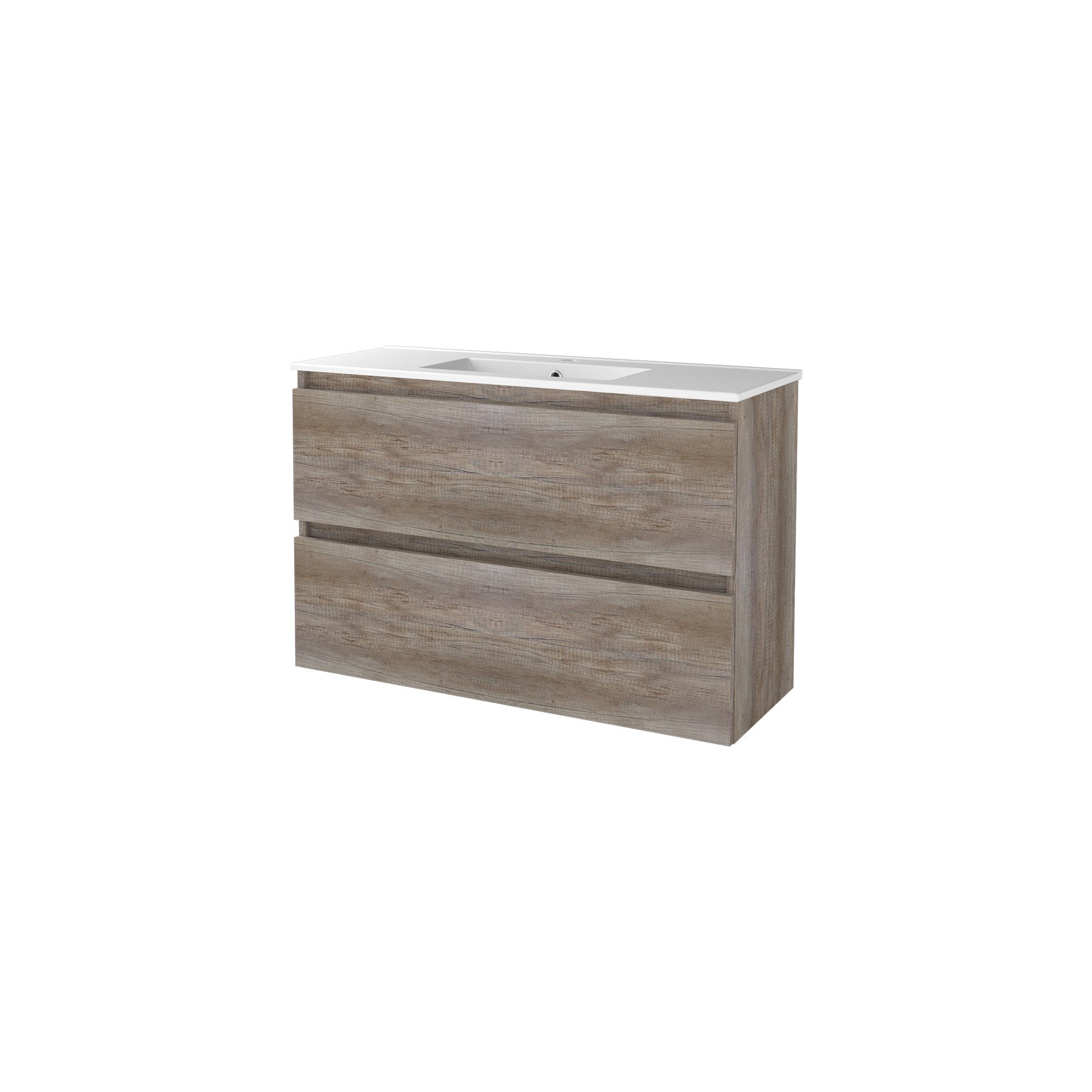 Basic Start 39 set 100x39cm greepl. 2 la keram. wast. 1 krgt. S39GL100PSO Scotch Oak