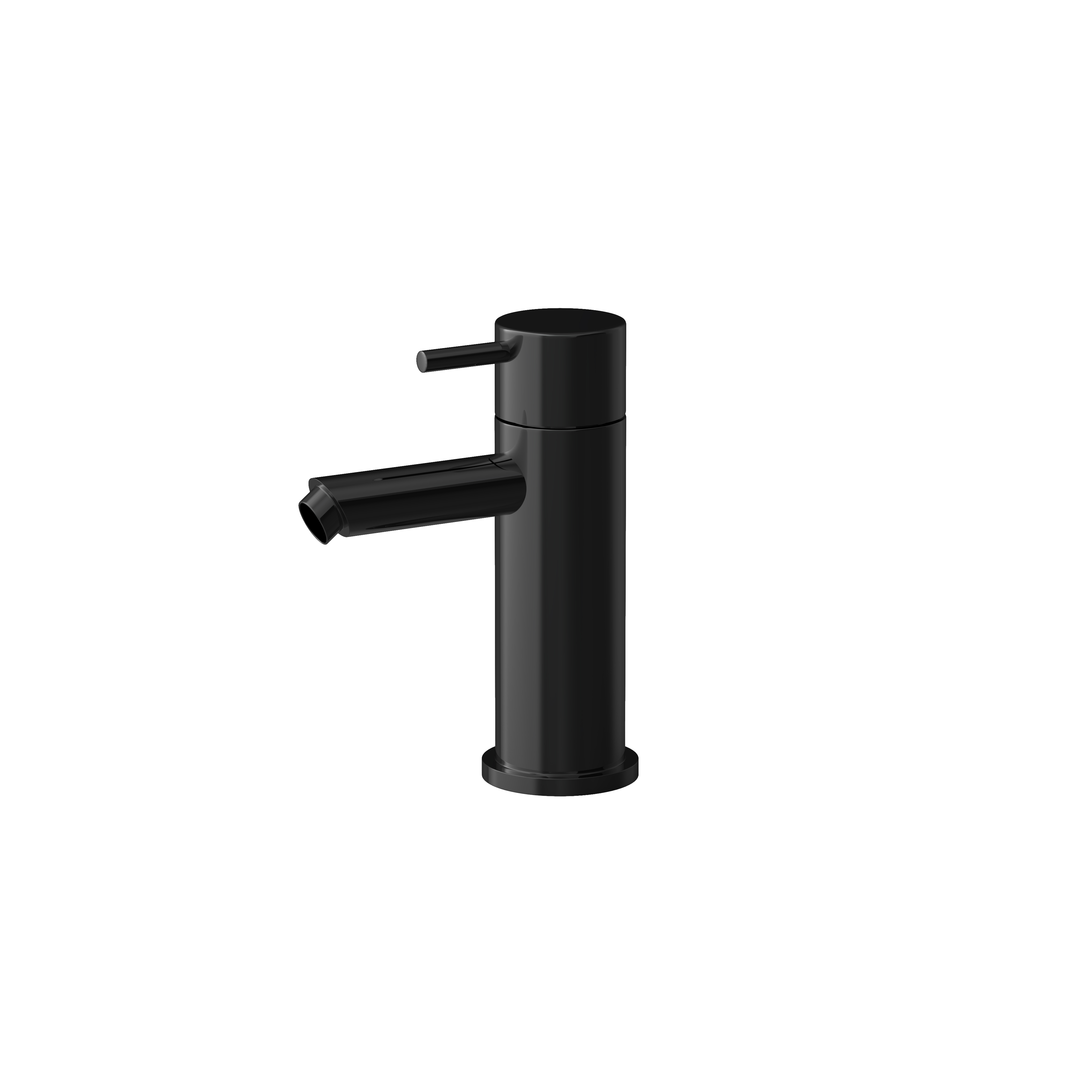 Hotbath Cobber wastafelmengkraan zonder waste CB003SPBP Gepolijst zwart PVD