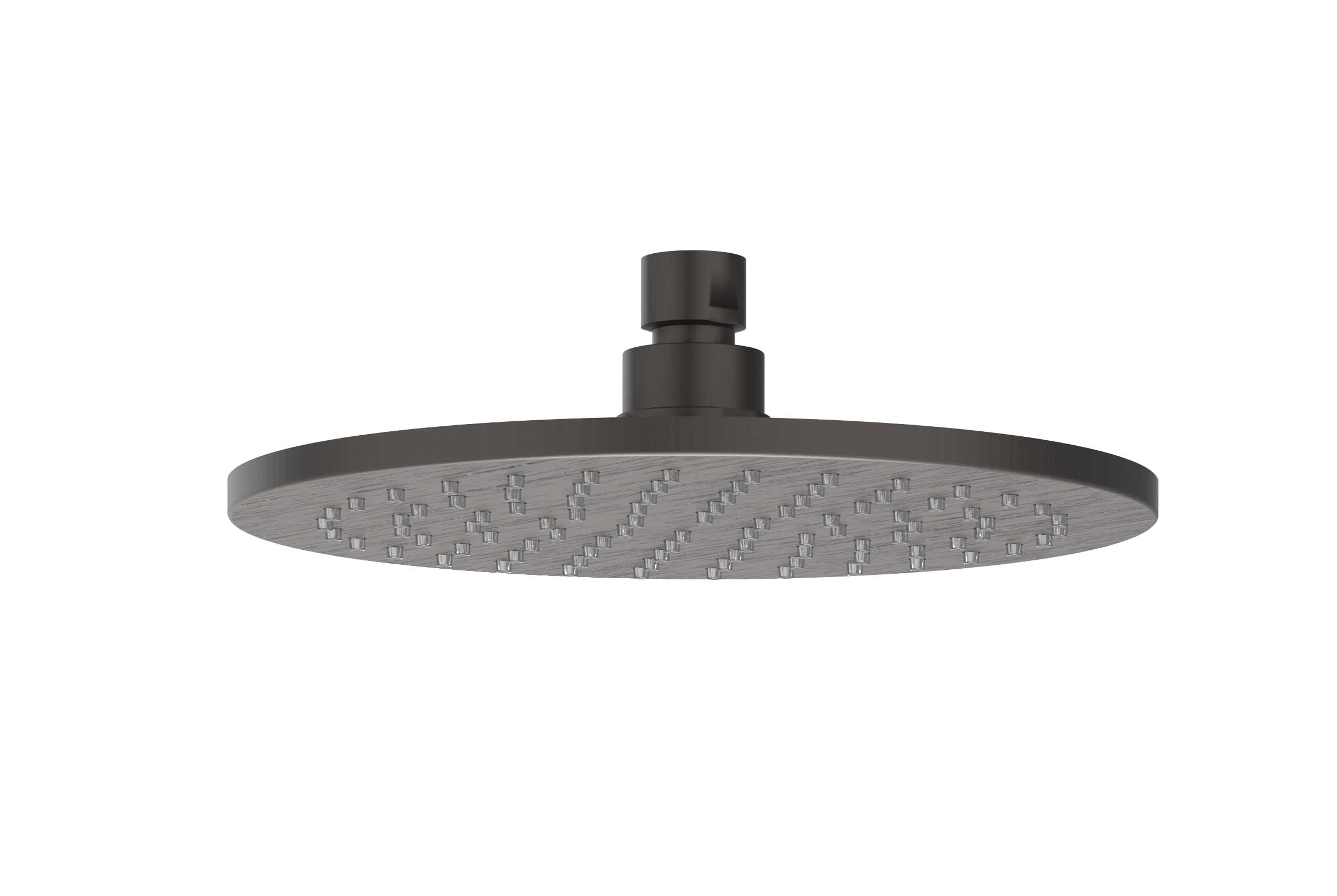 IVY Toebehoren Hoofddouche medium 20cm met antikalk nozzels 6900664 RVS316 gebr. carbon black PVD