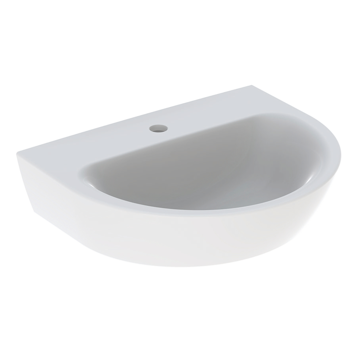 Geberit Renova wastafel 55x45cm m.krgt. z.overl. 500.578.01.8 Wit KeraTect