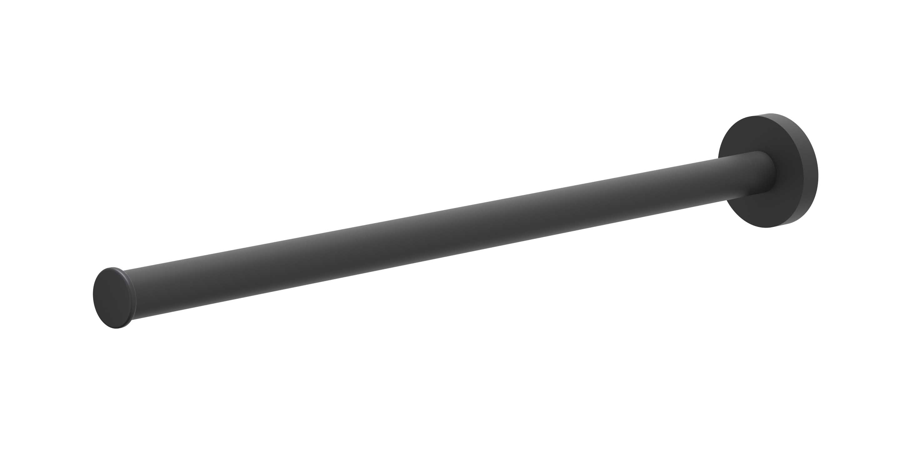 IVY Handdoekrek vast 1-lids 38cm 6500152 Mat zwart PED