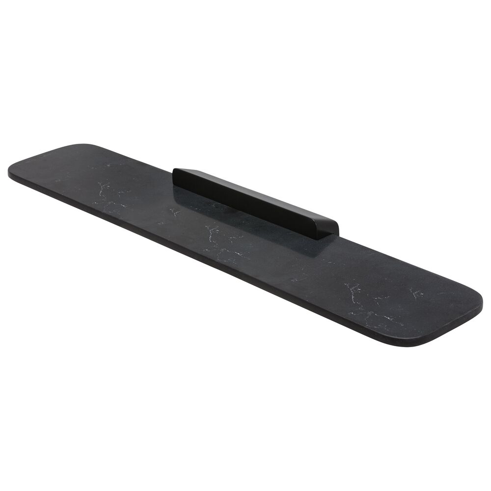 Geesa Shift planchet 60 cm zwart met matzwarte marmerlook 919901-06-M6