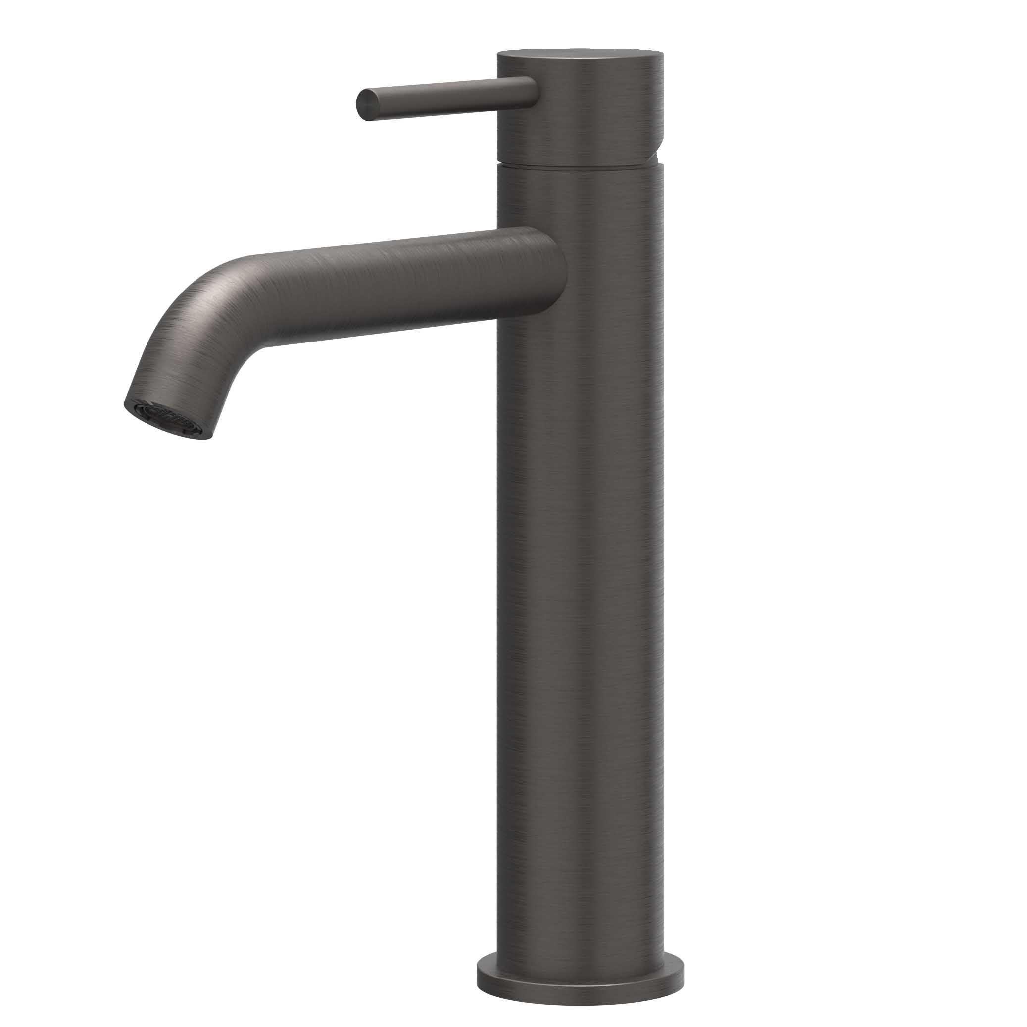 IVY Concord Eenhendel wastafelmengkraan opbouw model M coldstart 6100404 RVS316 gebr. carbon black PVD