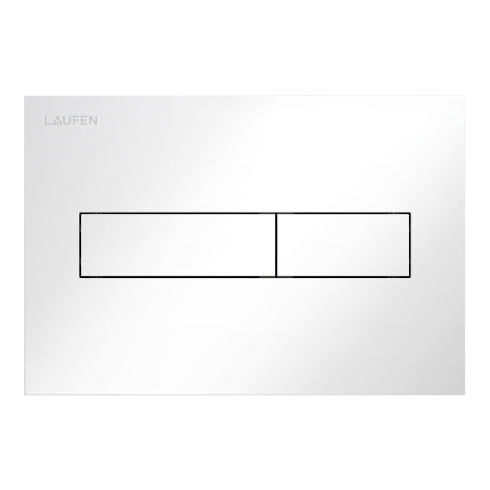 Laufen INEO HORIZON Bedieningspaneel rechthoekige bediening H9001110000001 dual flush wit
