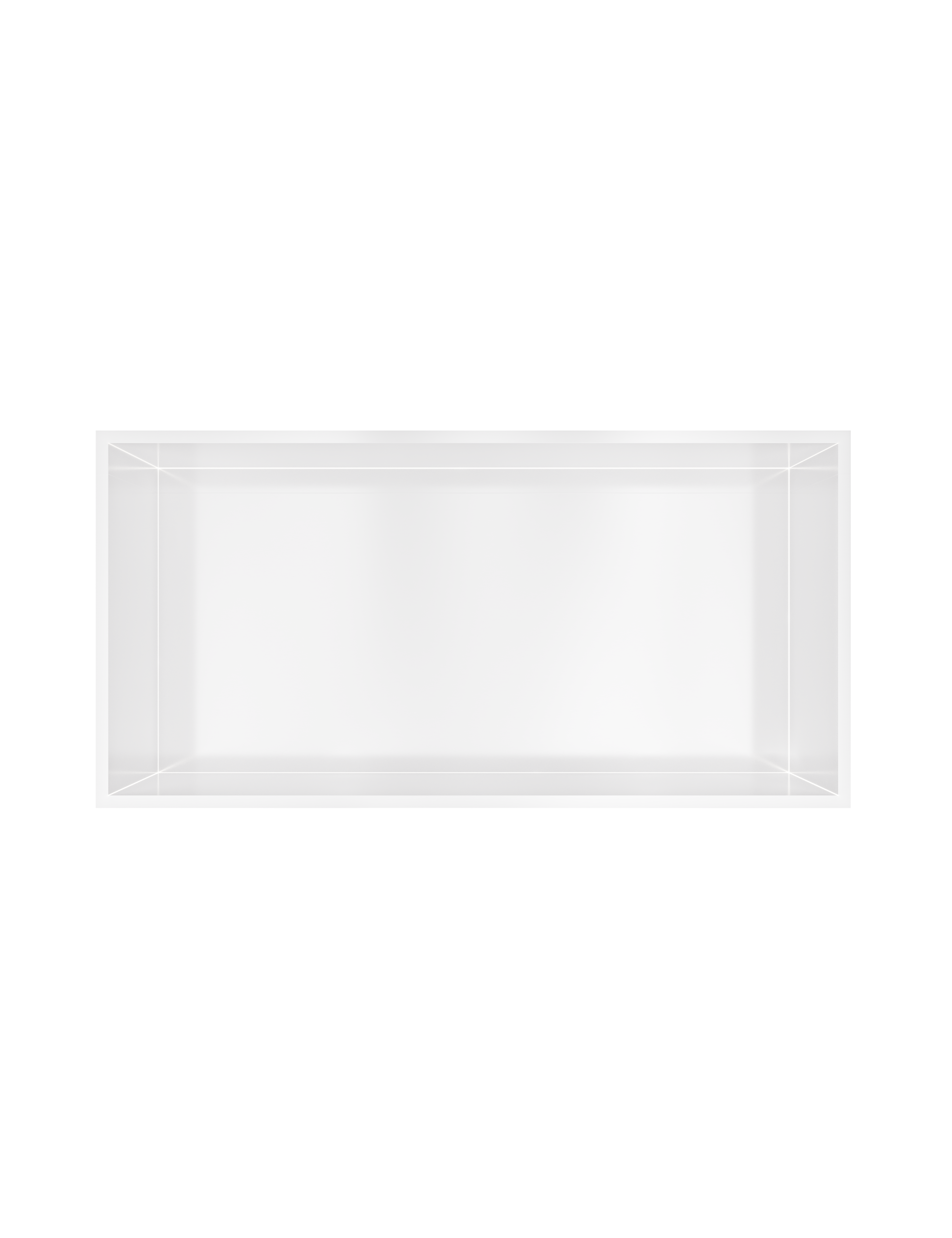 Hotbath More inbouwbox of inbouwnis 30x60x10cm BOX060WH Mat wit