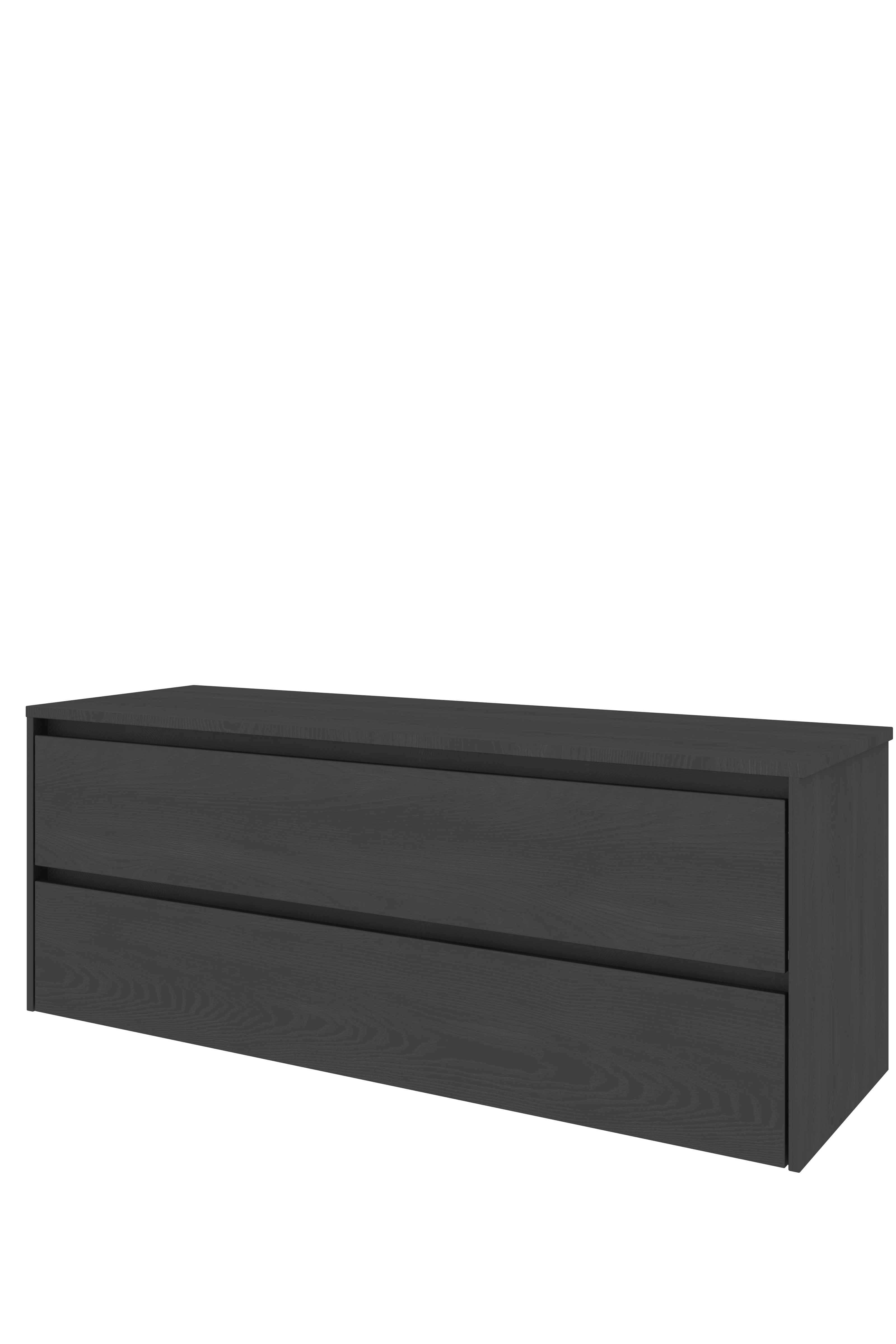 Proline Set Top afdekplaat en onderkast sym. DBOB140 Black oak 1400x460x552