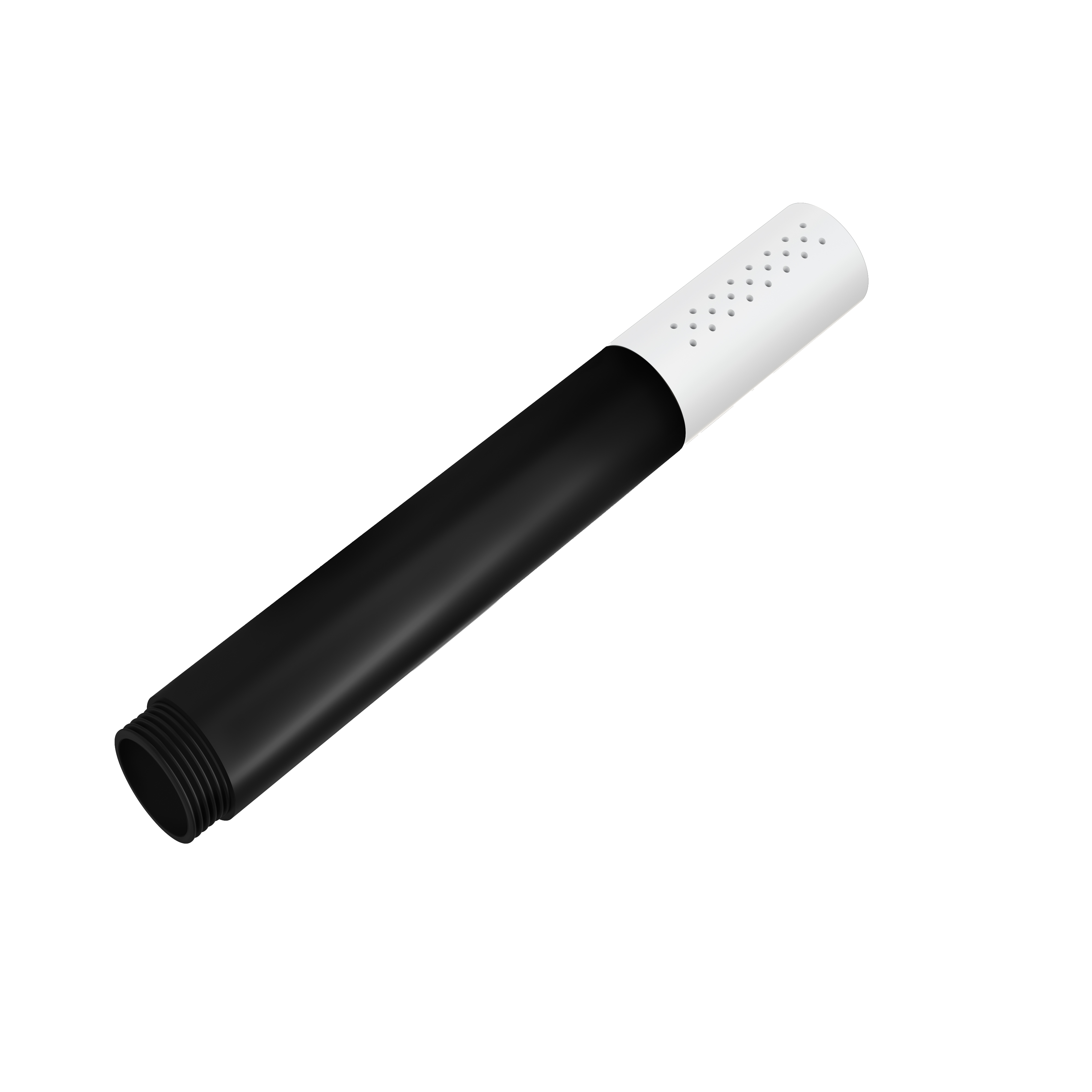 Hotbath Cobber handdouche zwart handvat M354WH Mat wit
