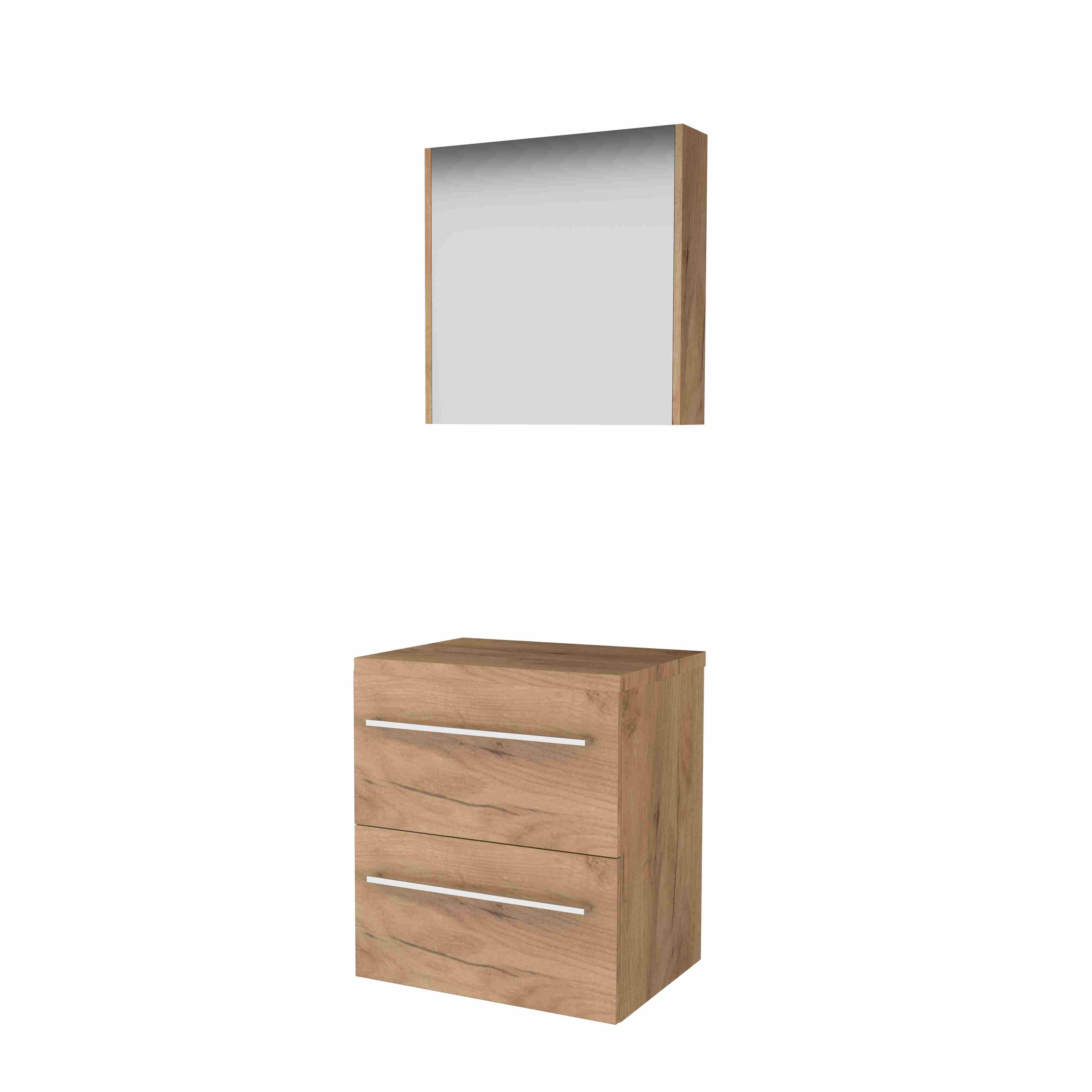 Basic Comfort 46 onderk. m. gr. incl. 2 la + afdekplaat incl. sp.kast B600xD460 Whisky Oak / 1813640