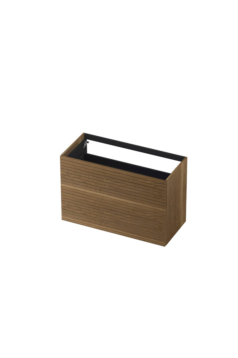INK onderk. 2 la push to open horizontaal gefreesd H650xB1000xD450 Massief eiken aqua / 1259130
