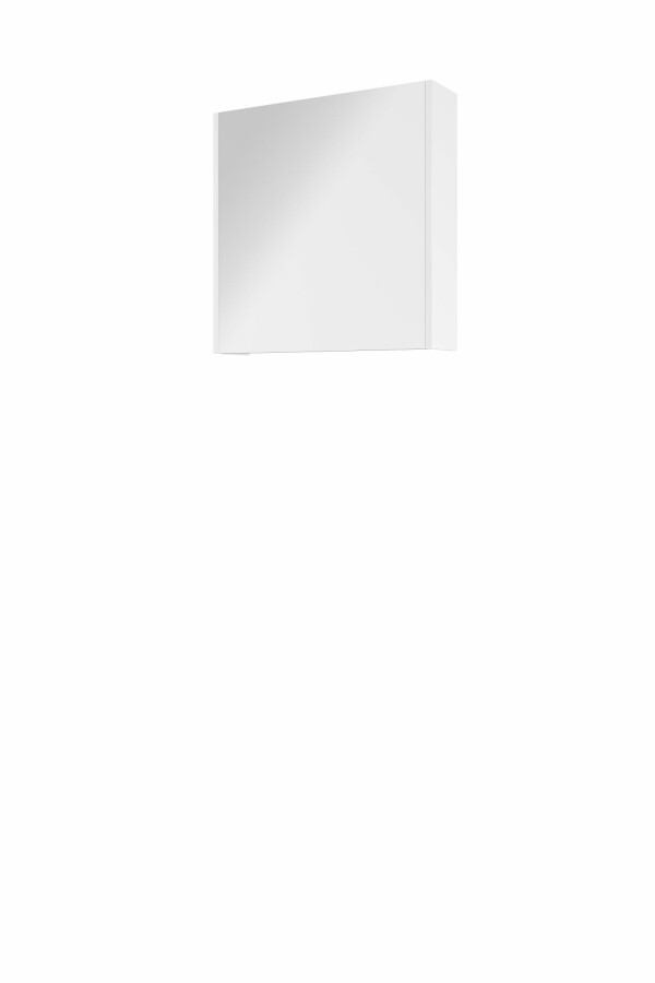 Proline spiegelkast Comfort met spiegel op plaat aan binnenzijde 1 deur 1808554 Glans wit H600xB600xD140