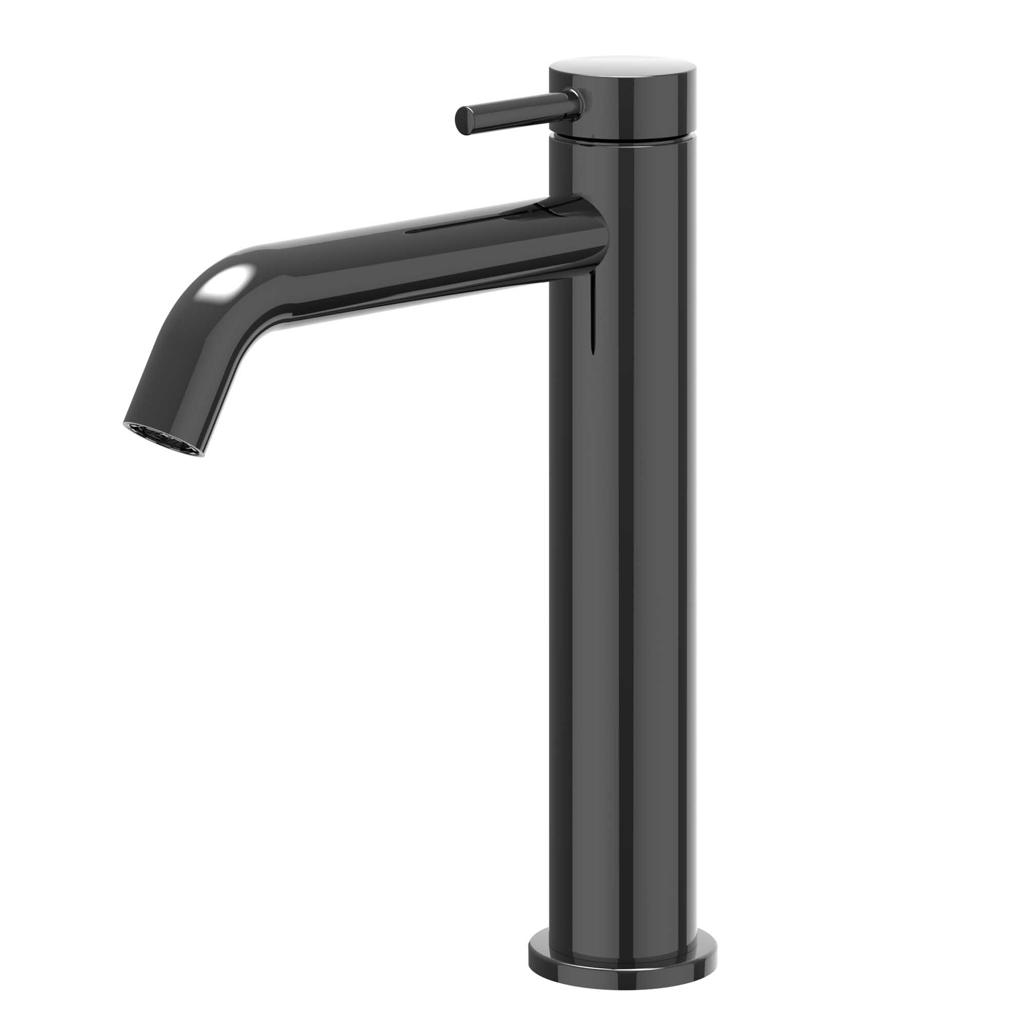 IVY Bond Eenhendel wastafelmengkraan opbouw model M coldstart 6100157 Zwart chroom PVD