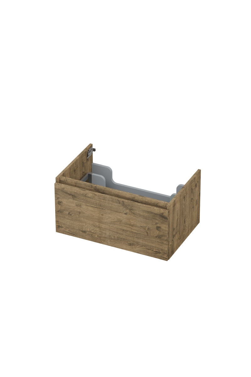 INK onderk. 1 lade greepl. met houten keerlijst 1257513 Naturel eiken H350xB700xD450