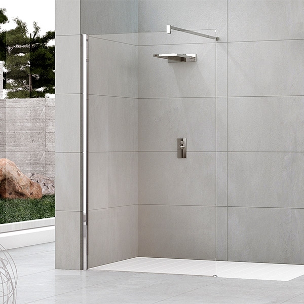 Novellini Kuadra H 40 verstb. 37-40 helder glas chroom