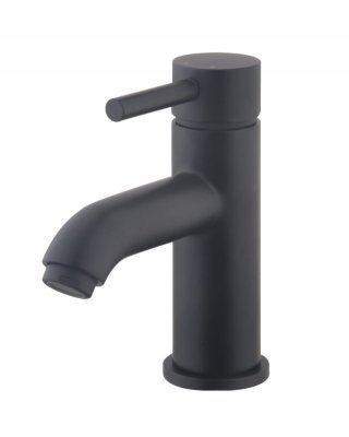 Flow Milano eenhandel wastafelmengkraan gladde body Mat zwart