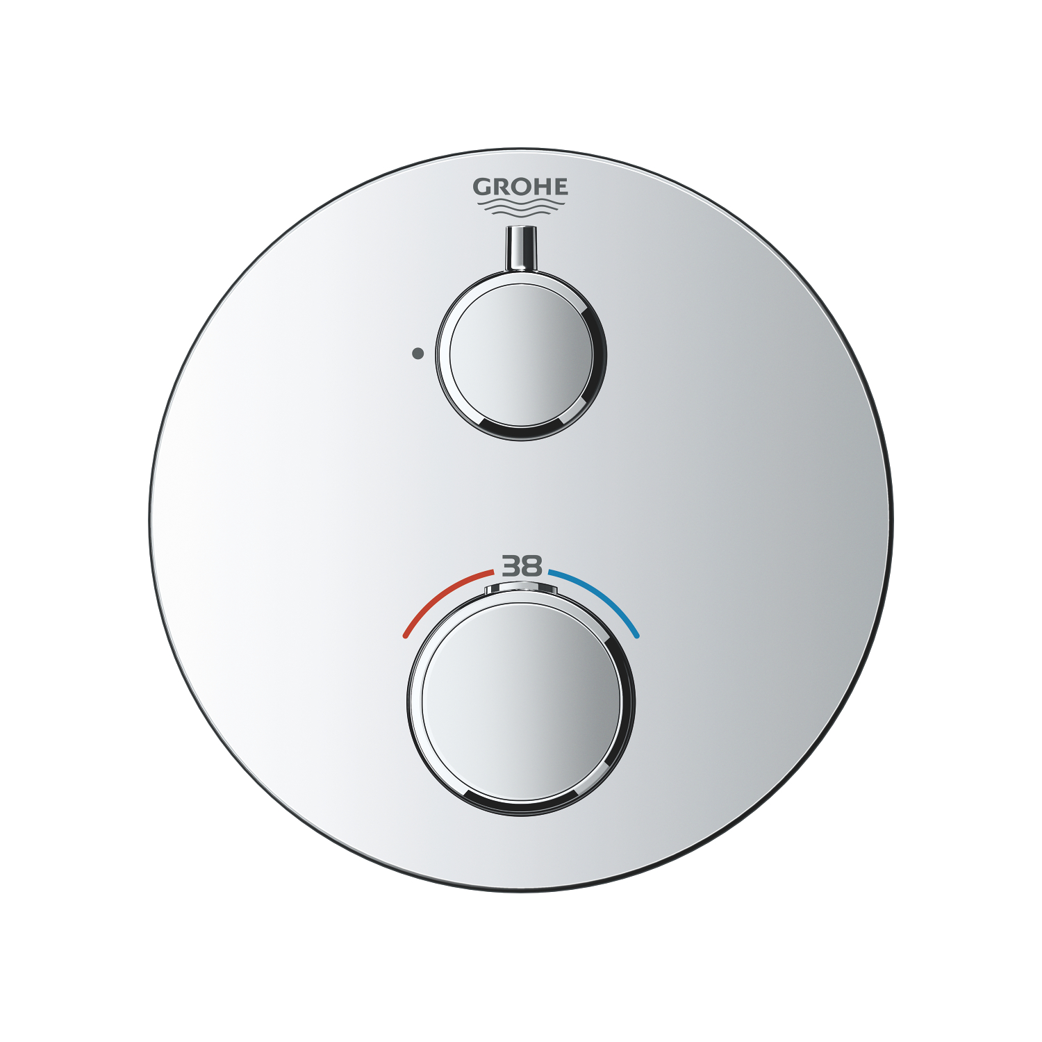 Grohe Grohtherm opbouwdeel rond zonder omstel 24075000