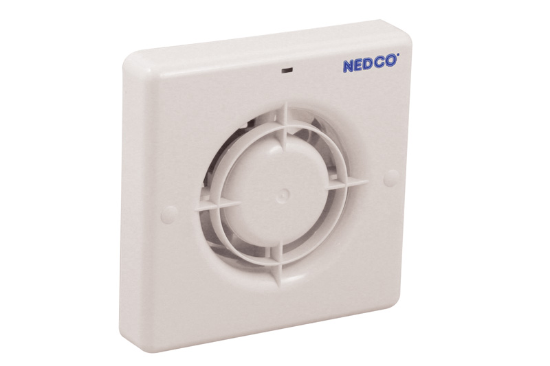 Badkamer/Toiletventilator CR 100 P ABS. kunststof wit