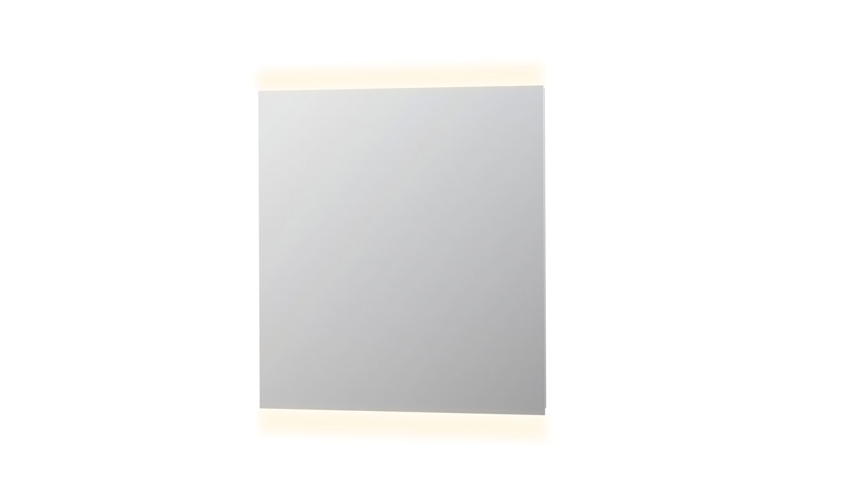INK SP4 spiegel op alu kader met LED verl. onder/boven en sensor schak. 8407920 Alu H800xB800xD40