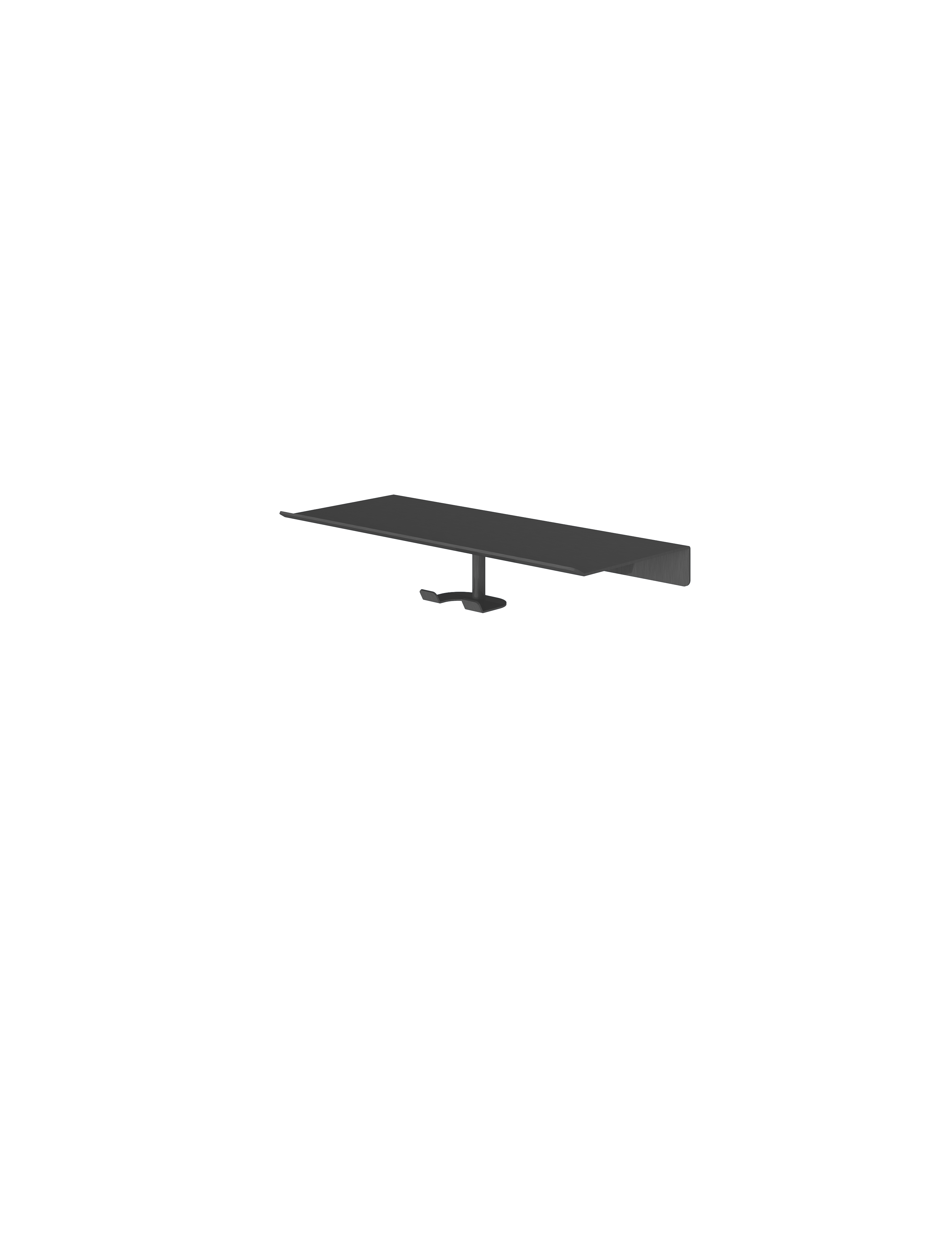 Hotbath More haak voor wisser voor planchet serie SHA06MBP Geborsteld zwart PVD