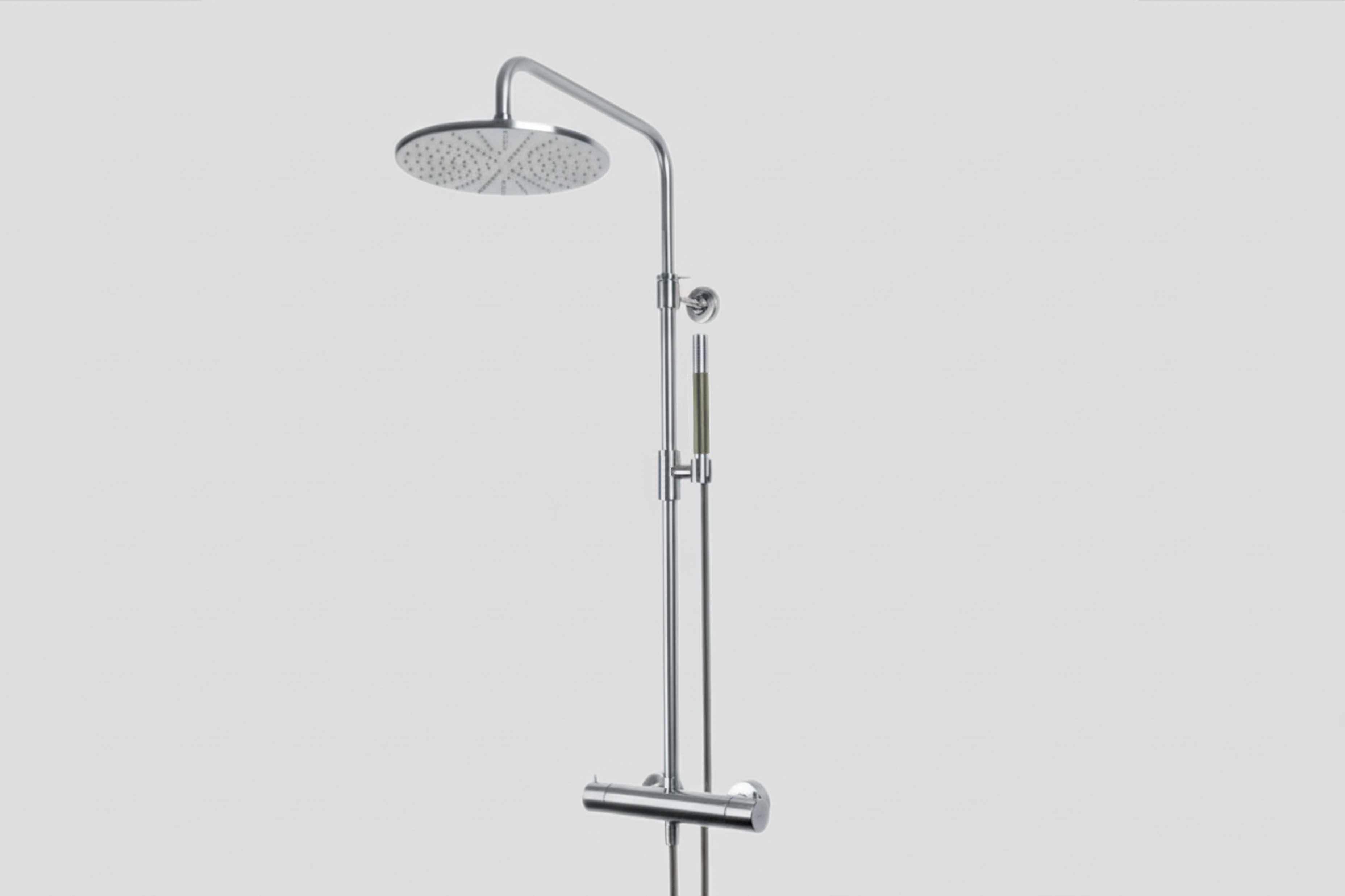Lagoo Garda thermostatische douche set met hoofddouche 250 mm en handdouche staaf G5201CH Chrome