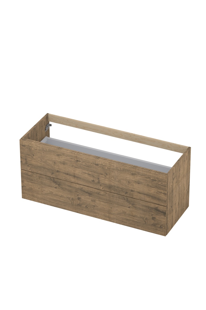 INK onderk. 2 laden met gr. hout decor 1101365 Naturel eiken H520xB1200xD450