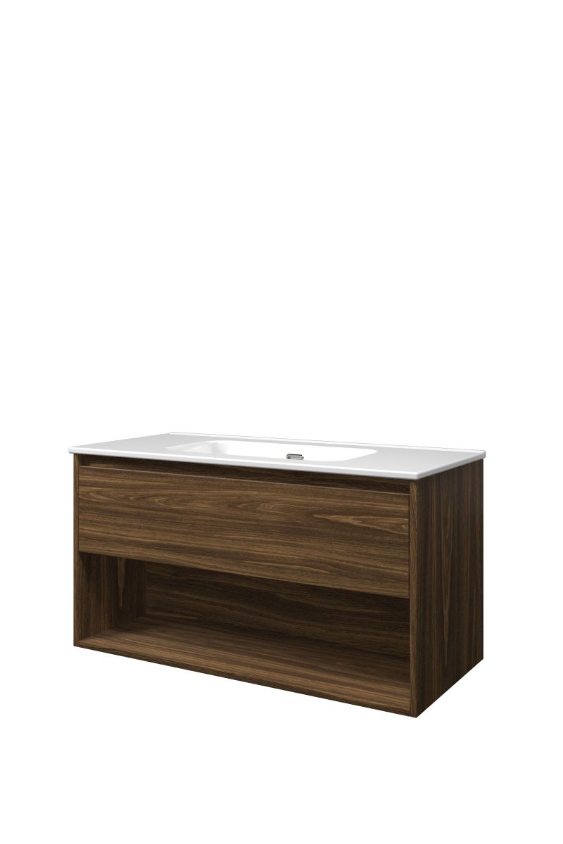 Proline set porselein Elegant wast. z. krgt. en onderk. met schap 1815043 Cabana oak/Glans wit H540xB1000xD460